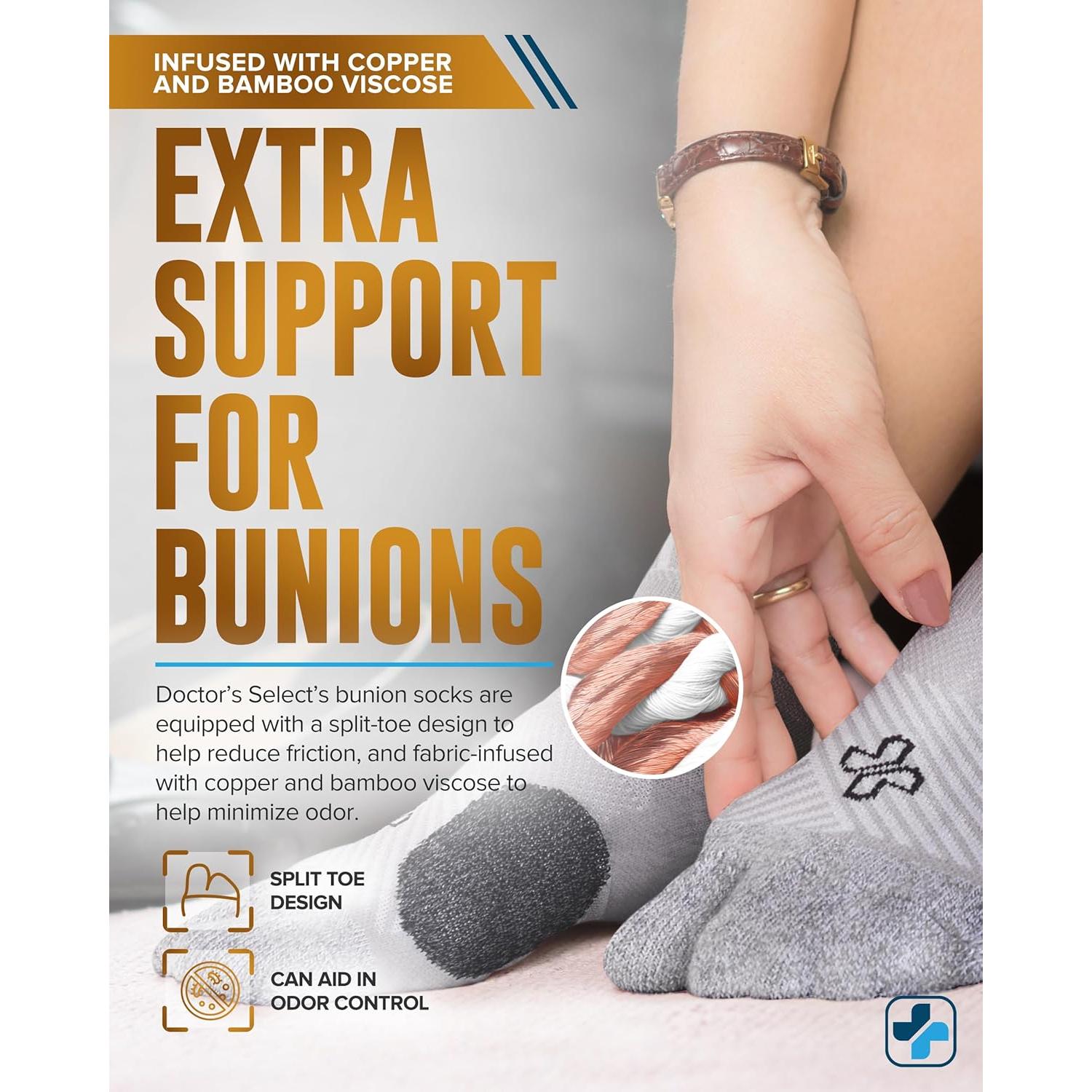 Calcetines para Juanetes Doctor's Select 2 Pares Unisex