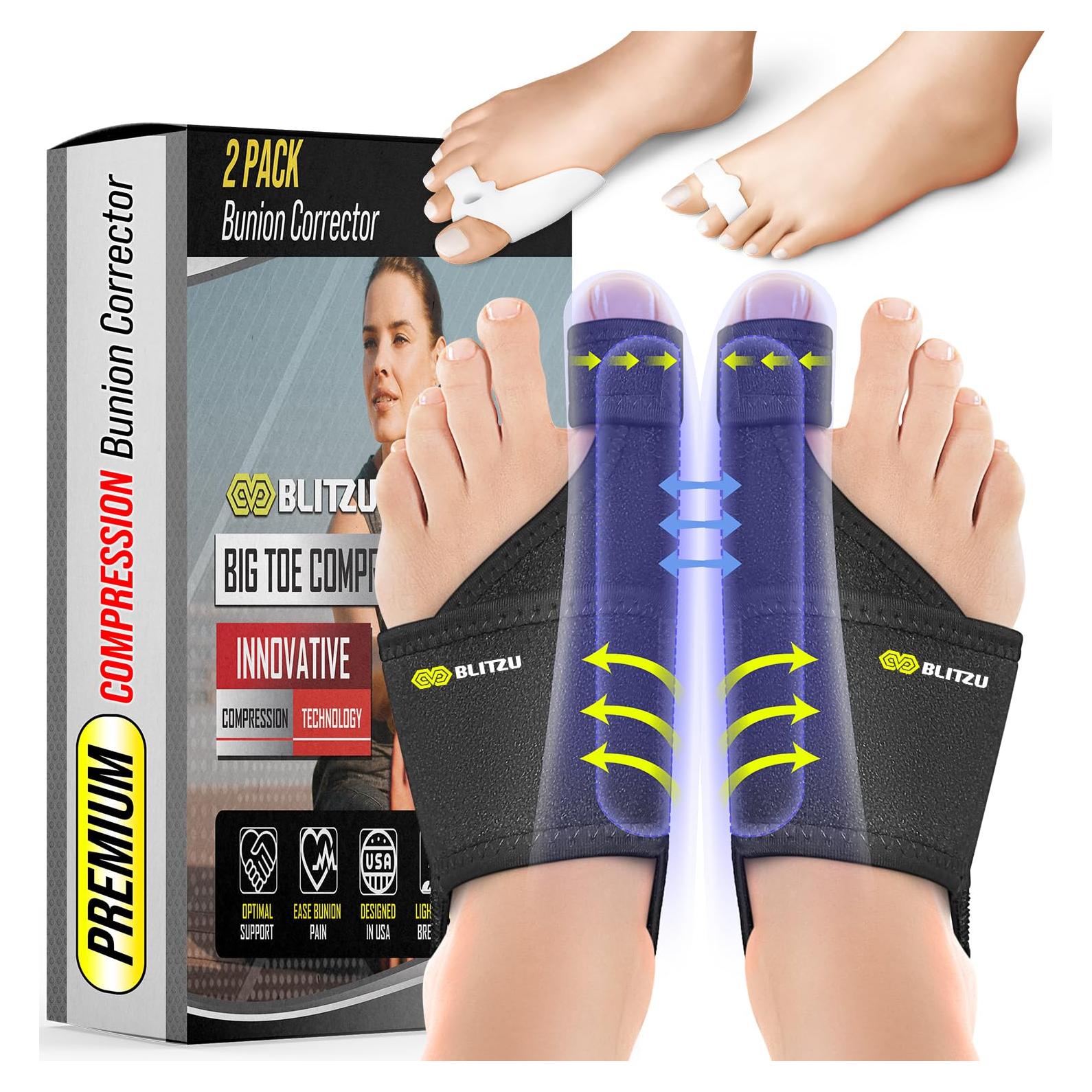 Corrector de Juanetes BLITZU TOEBRACE Ajustable 6 Piezas