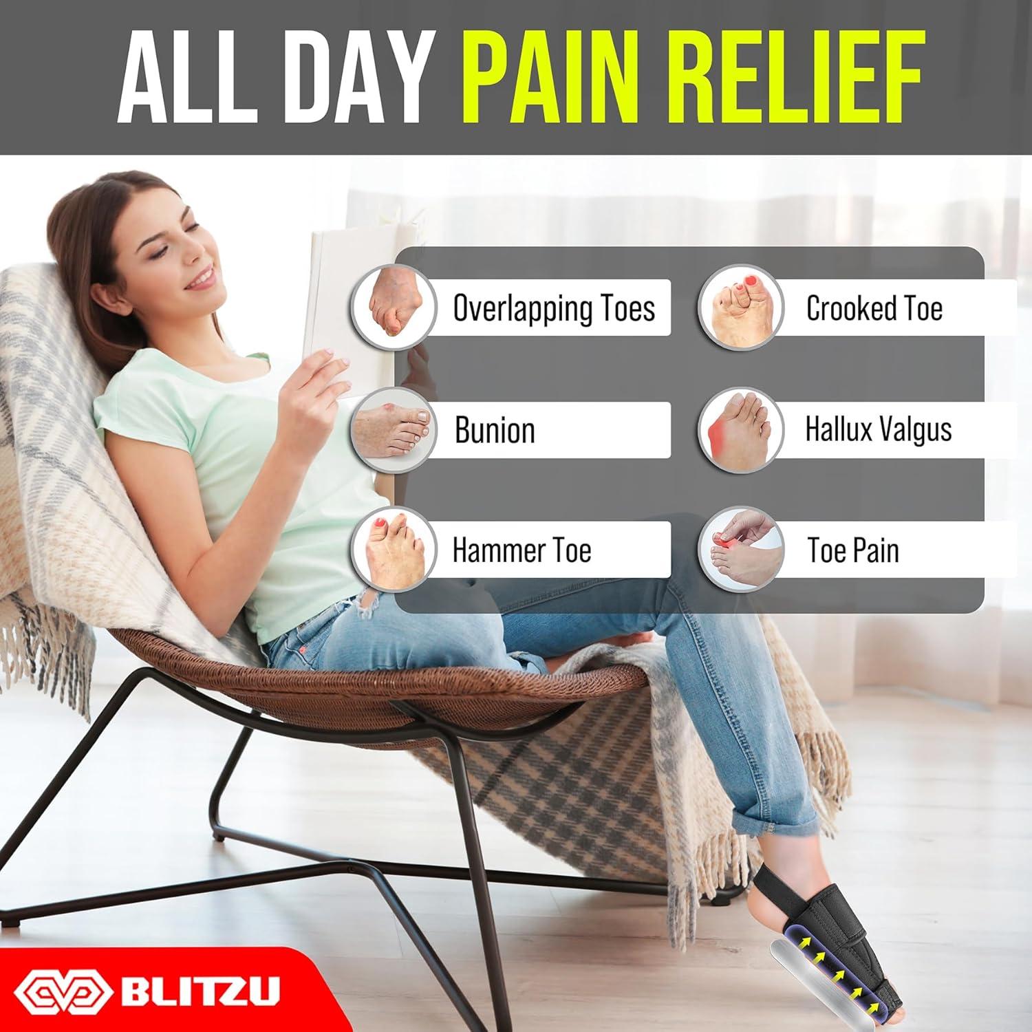 Corrector de Juanetes BLITZU TOEBRACE Ajustable 6 Piezas