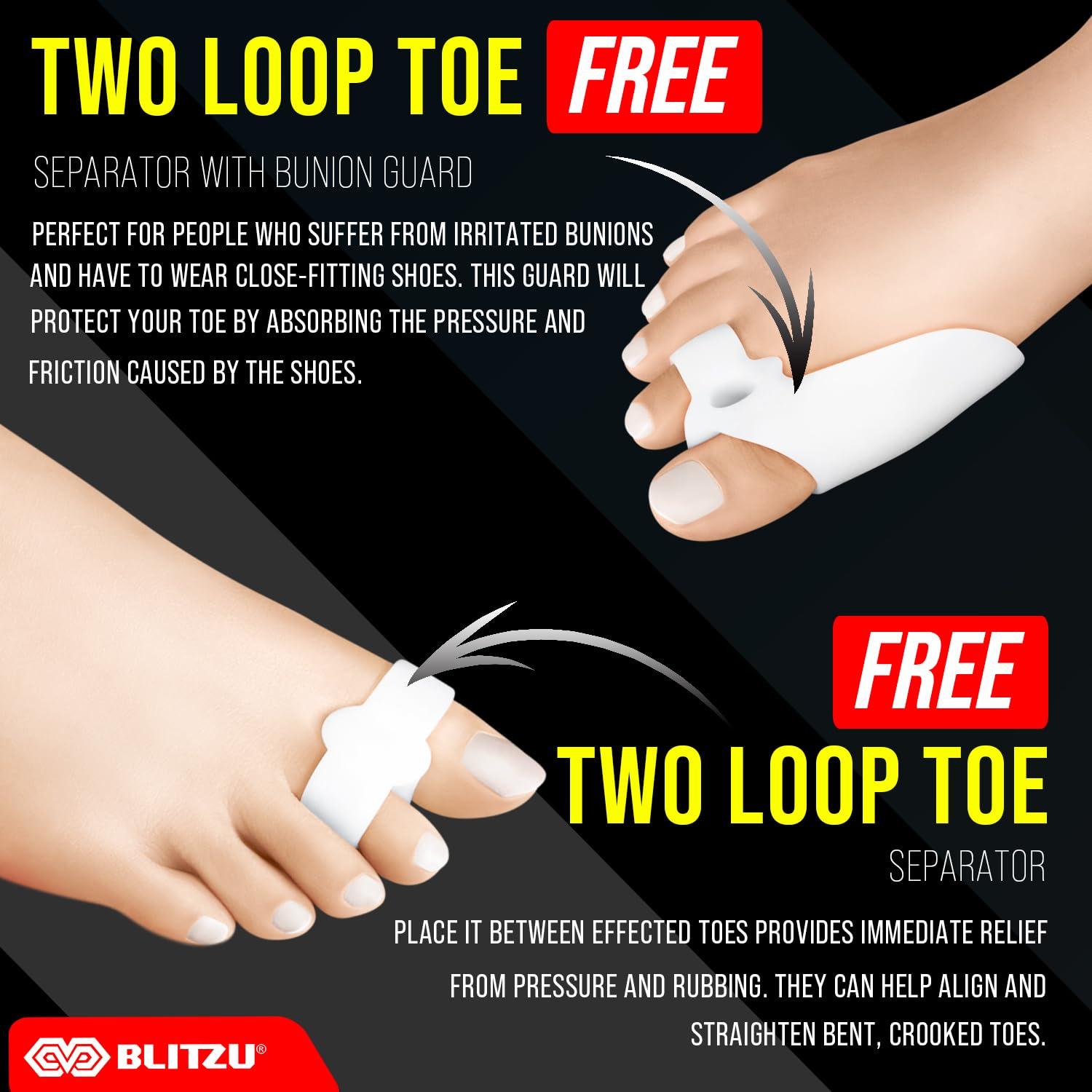 Corrector de Juanetes BLITZU TOEBRACE Ajustable 6 Piezas