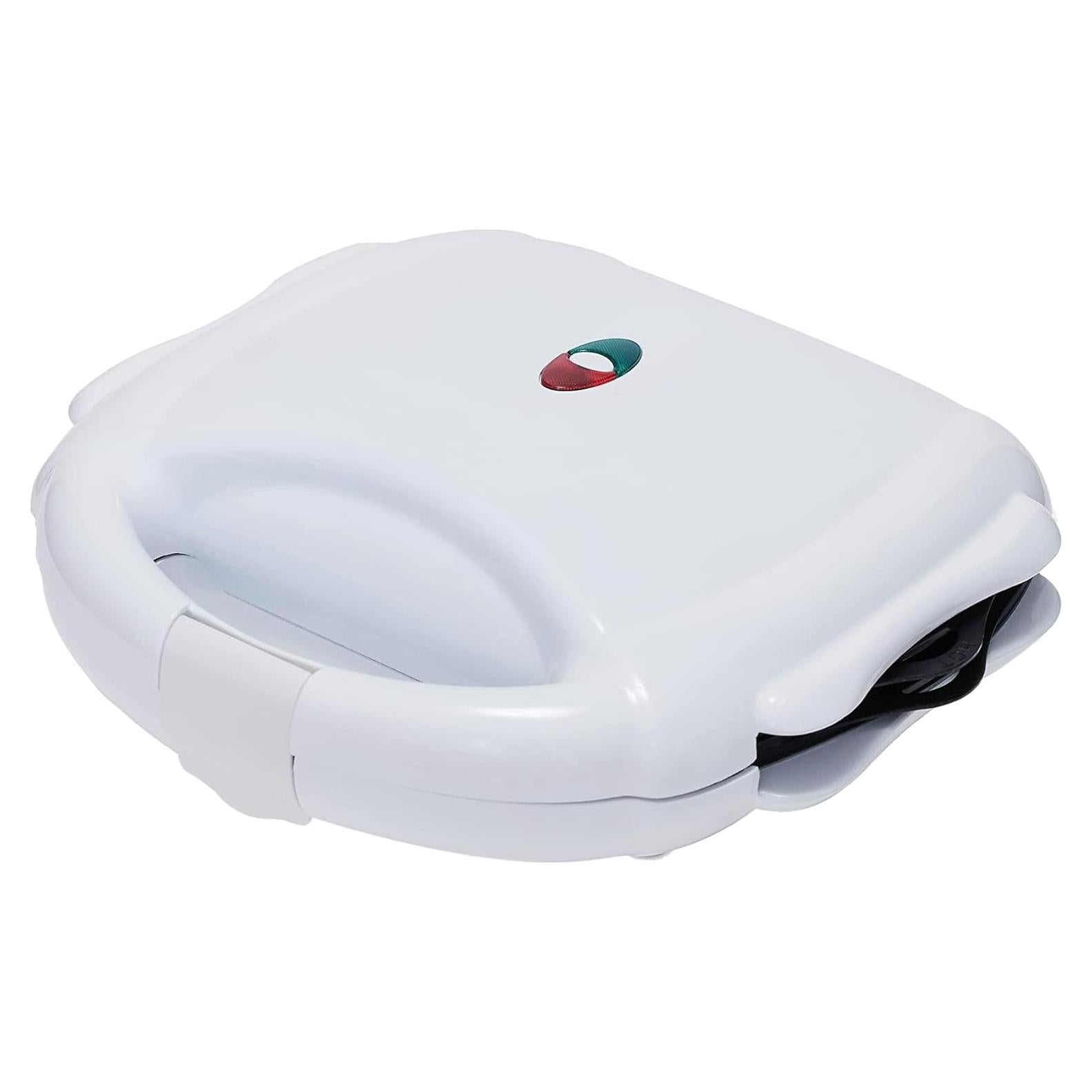 Máquina 3-en-1 Amazon Basics Waffle y Grill 700W Blanca