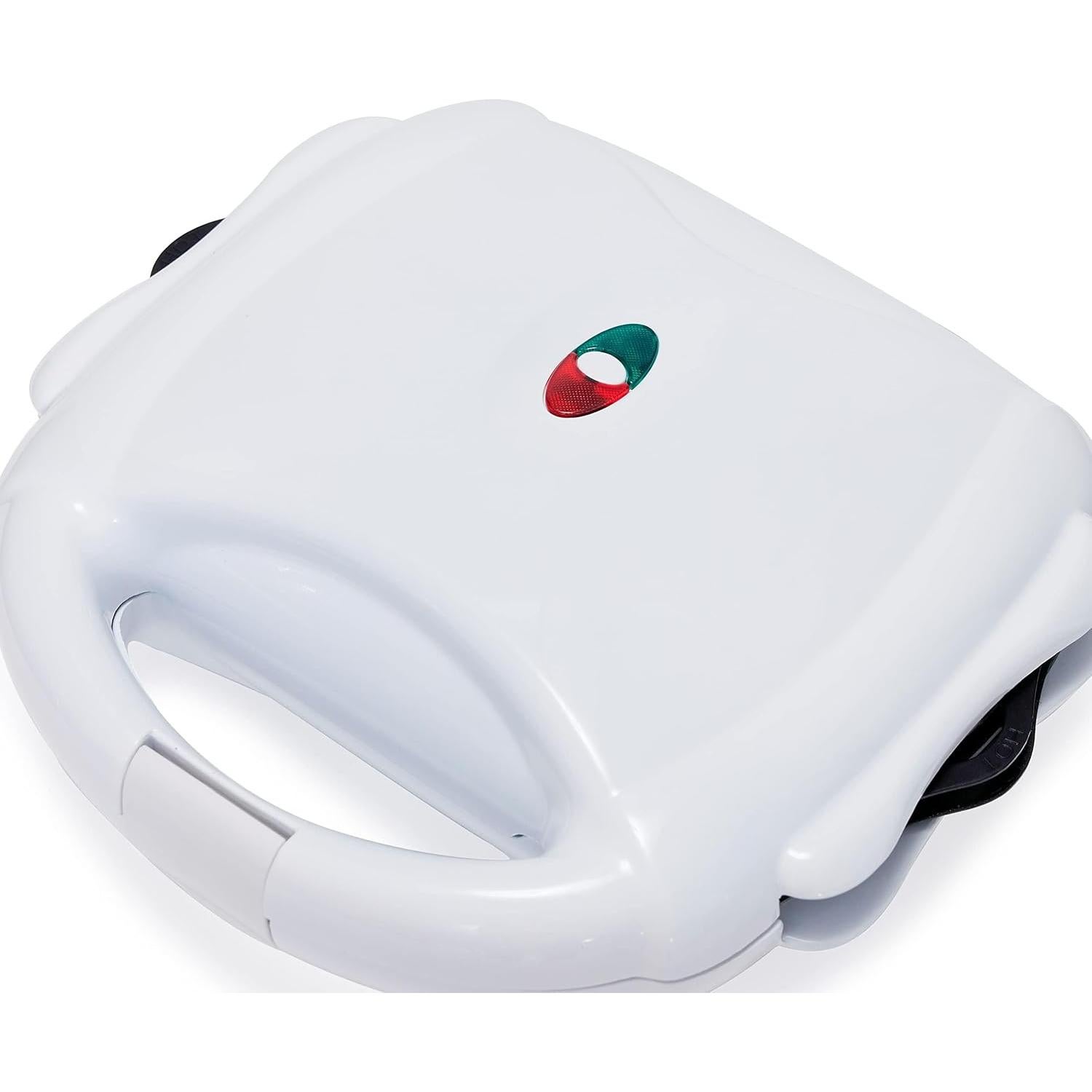 Máquina 3-en-1 Amazon Basics Waffle y Grill 700W Blanca