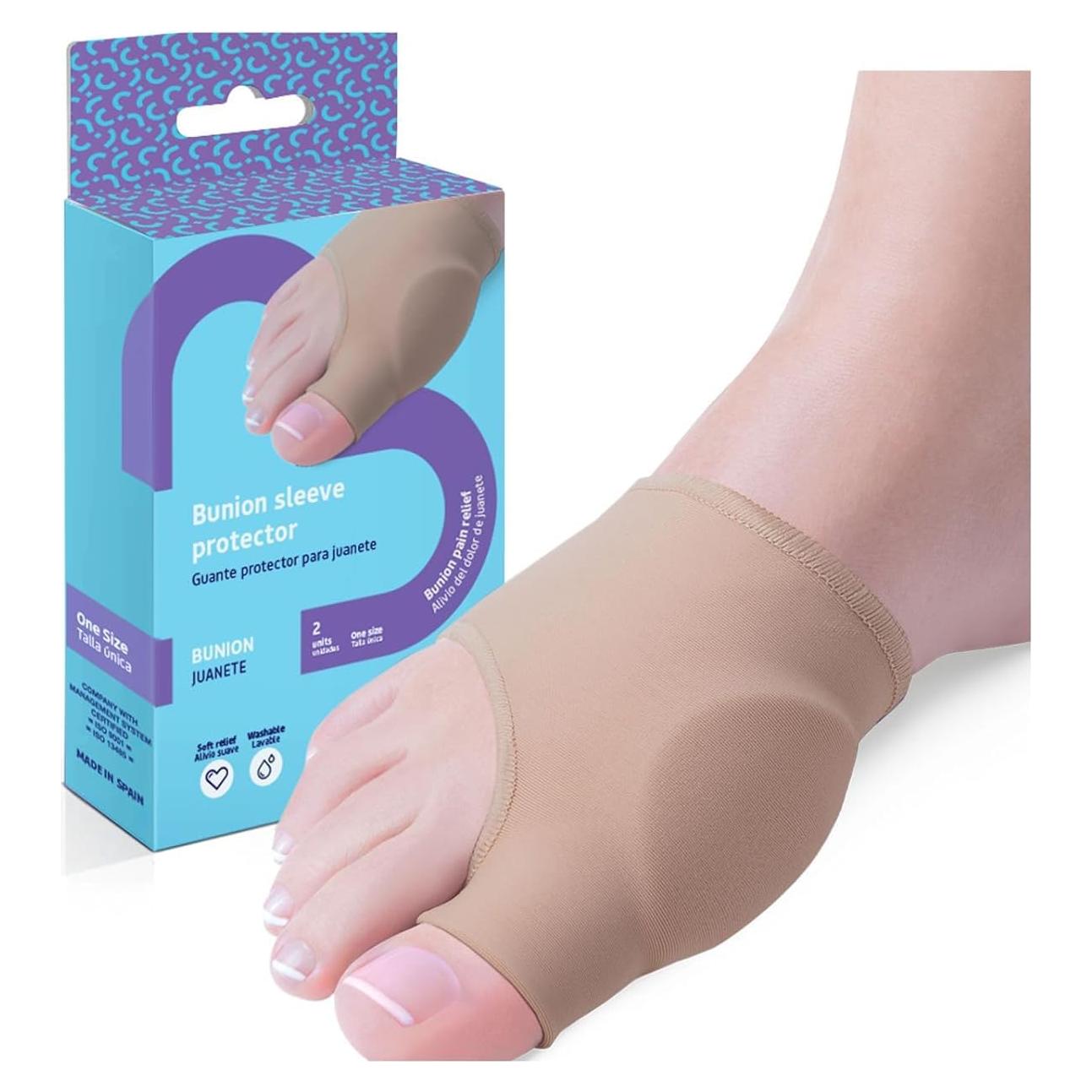 Manga de Estiramiento Naicare para Juanetes con Gel - Talla Única