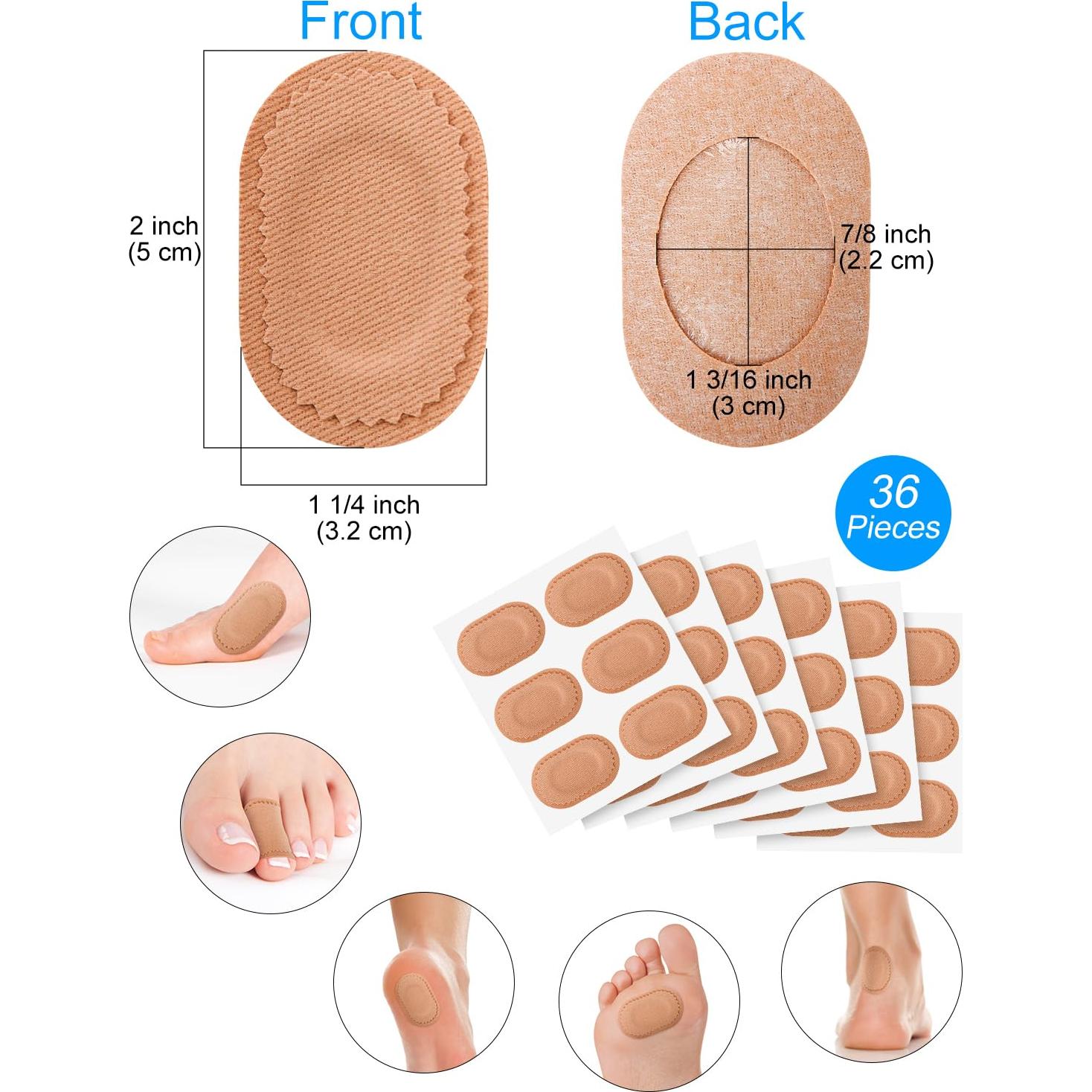 36 Almohadillas Protectores Juanetes JL-Health 14x13cm