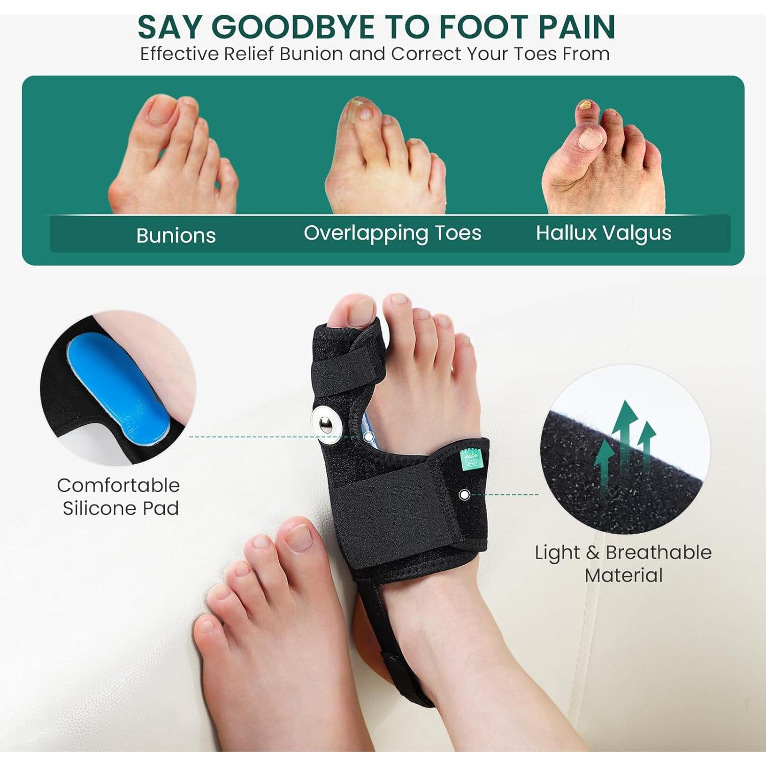 Corrector de Juanetes Welnove - Férula Ortopédica 2 Unidades