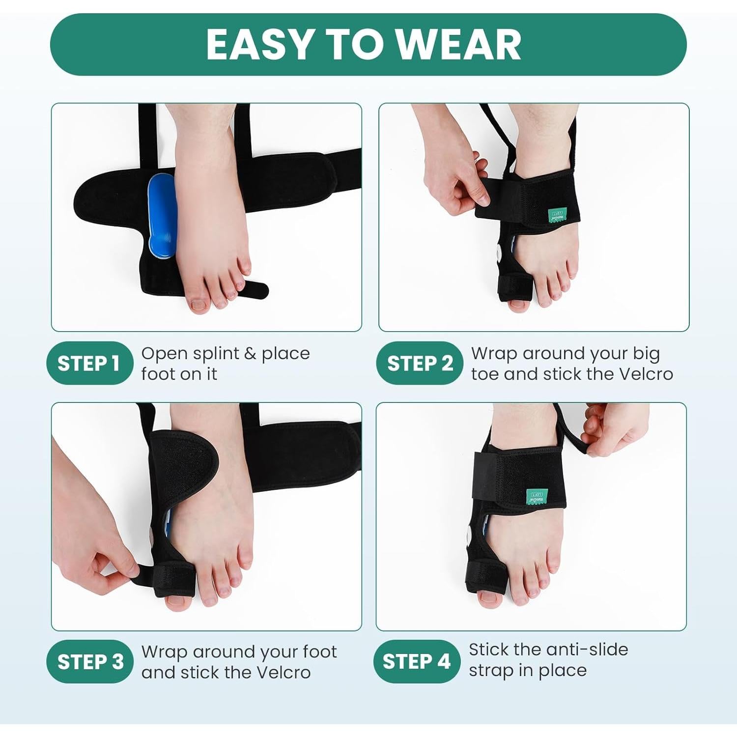 Corrector de Juanetes Welnove - Férula Ortopédica 2 Unidades