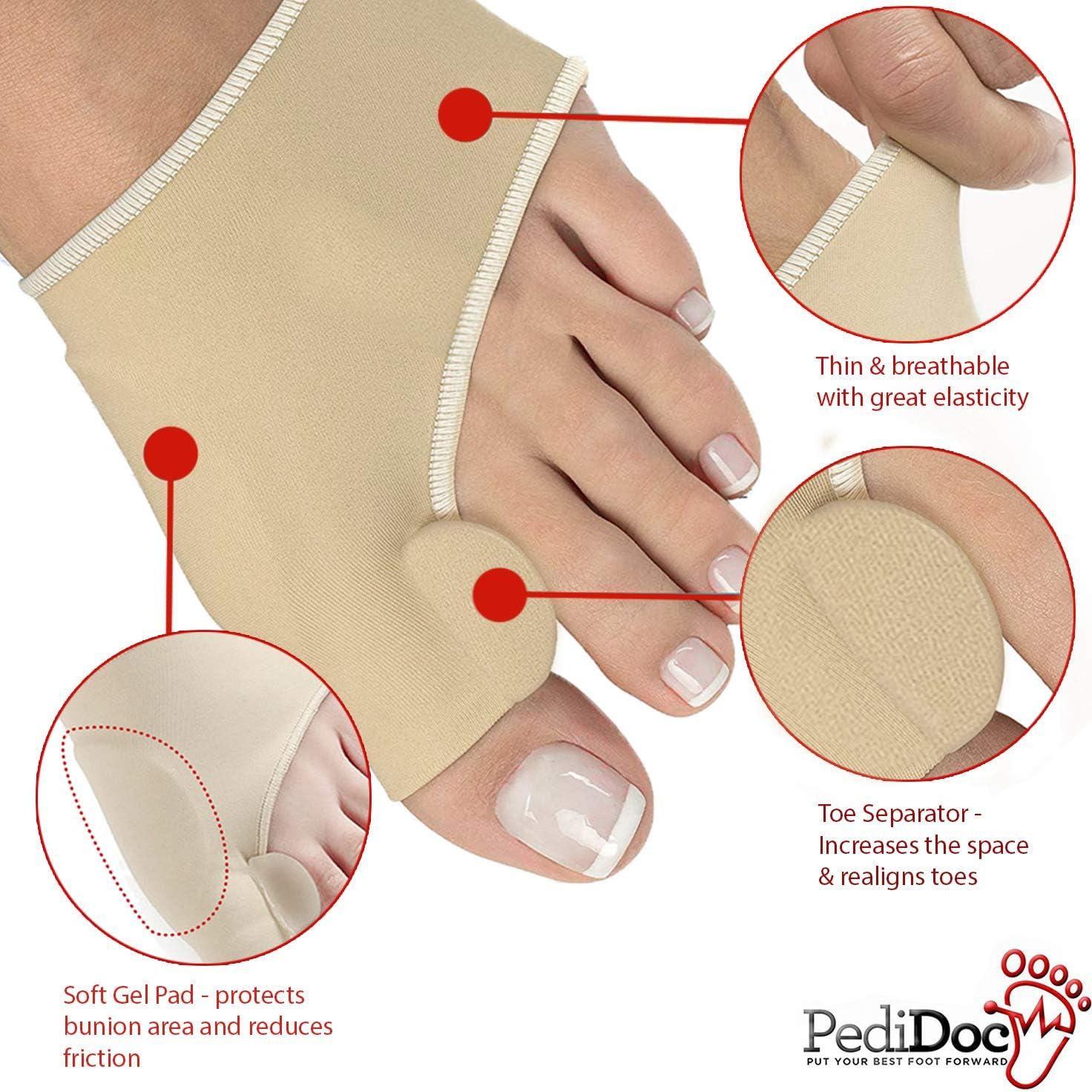 Corrector de Juanetes PediDoc - Mangas con Gel y Separador