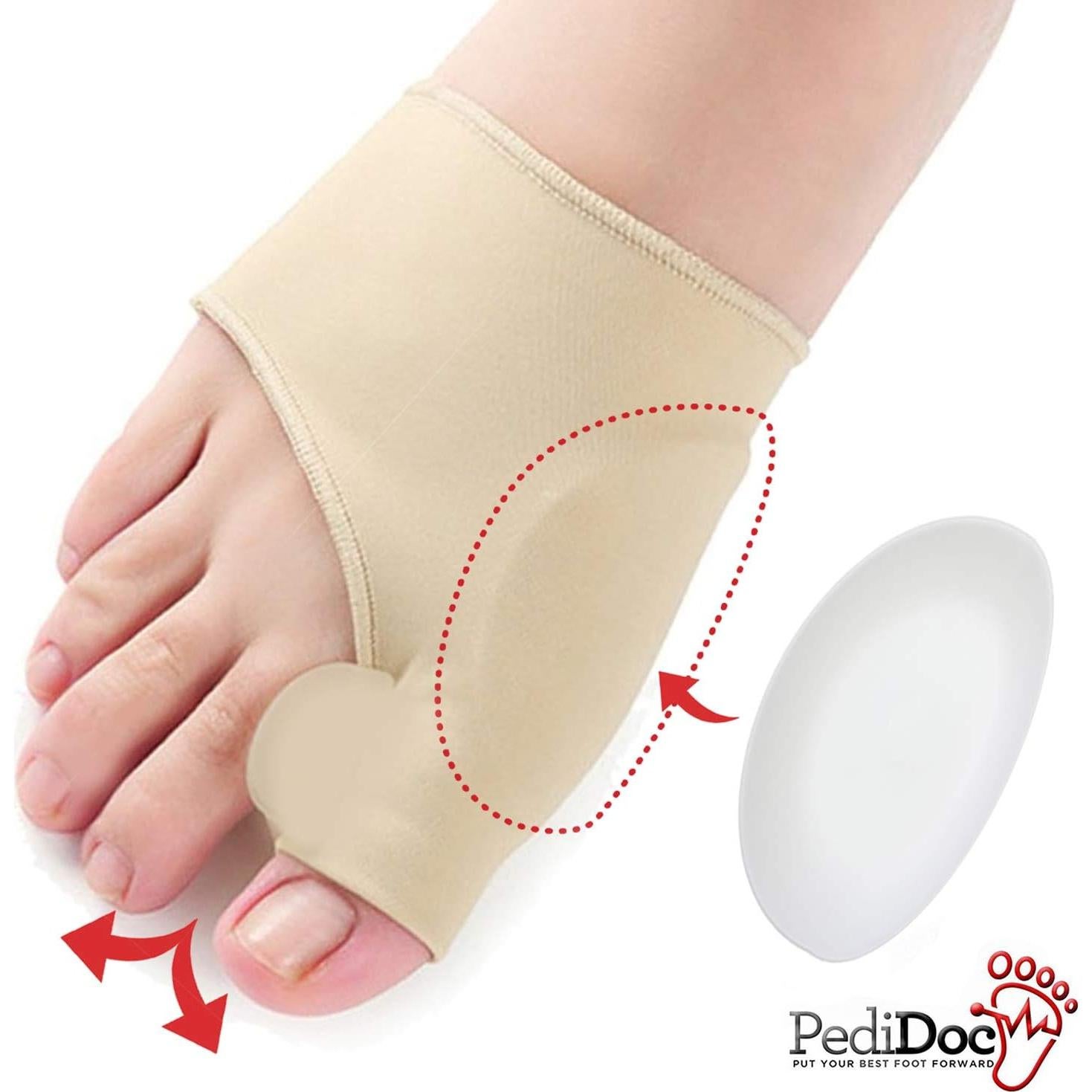 Corrector de Juanetes PediDoc - Mangas con Gel y Separador