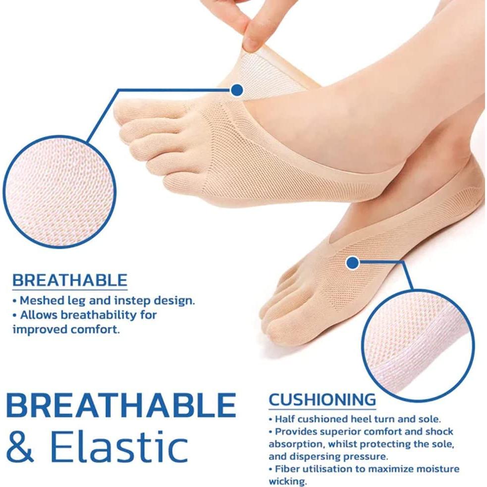 5 Pares de Calcetines Alineadores de Dedos Projoint para Juanetes