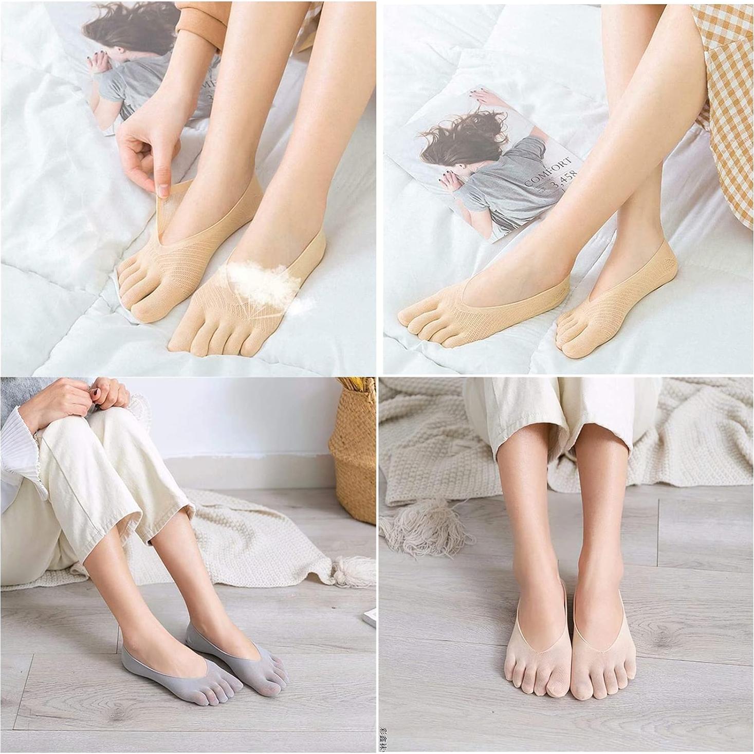 5 Pares de Calcetines Alineadores de Dedos Projoint para Juanetes