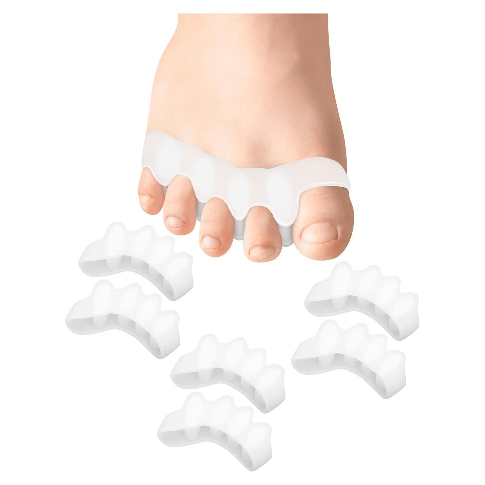 Separadores de Dedos de Gel Golbylicc para Juanetes - 3 Pares