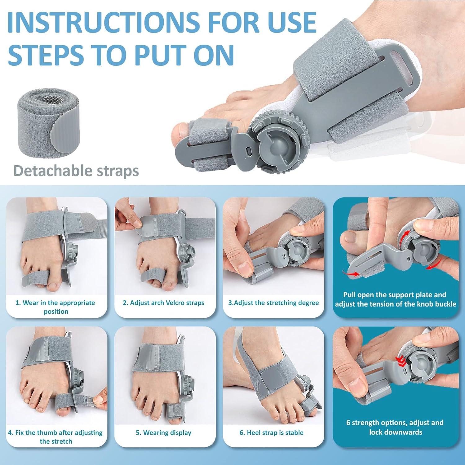 Corrector de Juanetes Ajustable Mejorado para Alivio - 1 Pcs