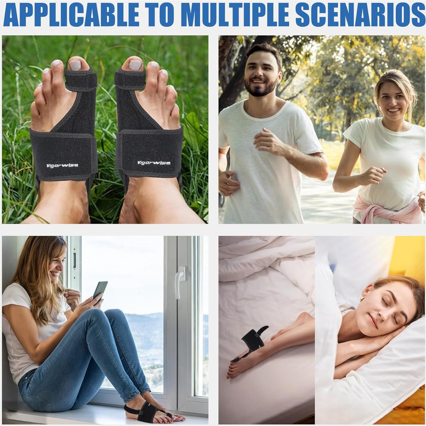 Corrector de Juanetes Vigorwise 2 Piezas Aluminio Ajustable