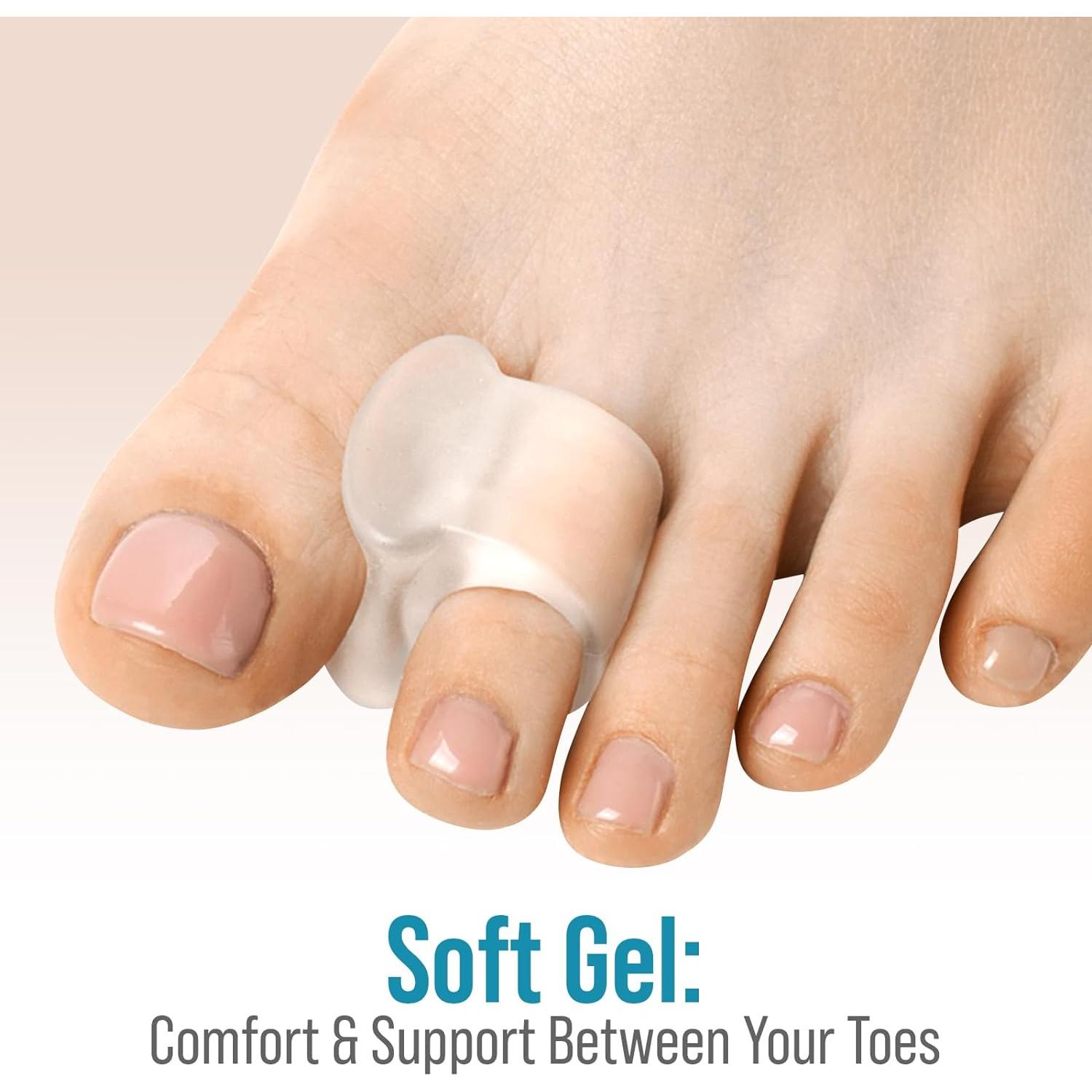 Separadores de Dedos del Pie 5 STARS UNITED - 4 Piezas Gel