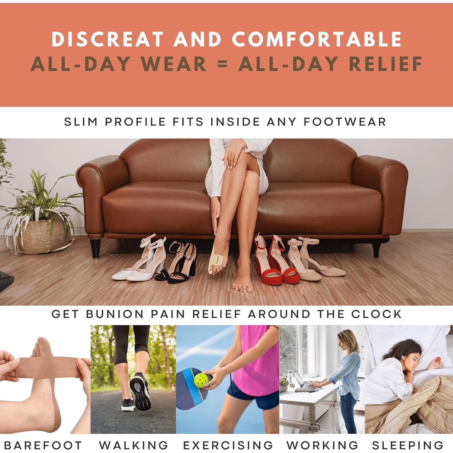 Corrector de Juanetes y Cinta Kinesiotape TWILL 80 Piezas