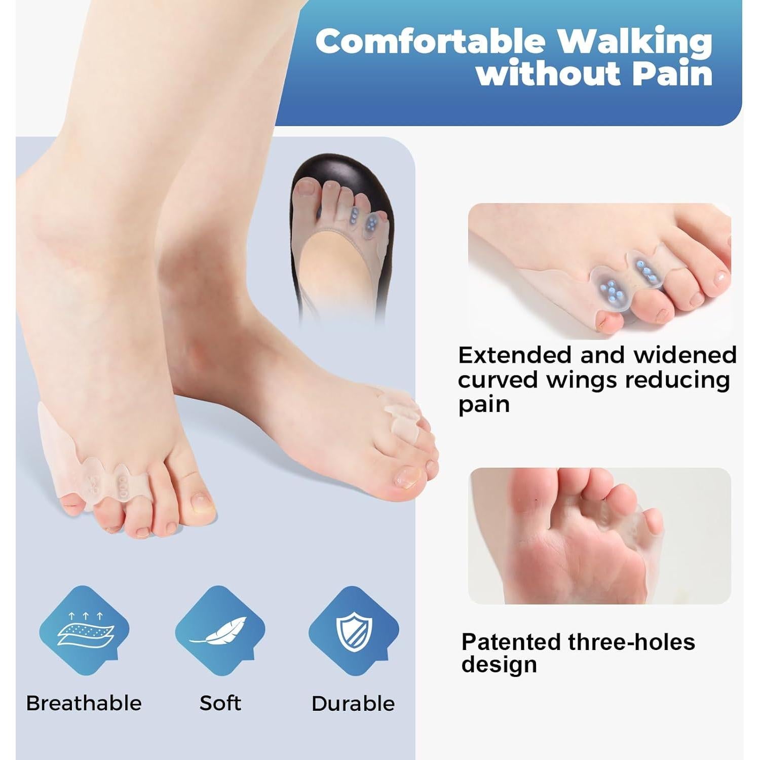 Kit Corrector de Juanete Tevezo con Separadores de Dedo