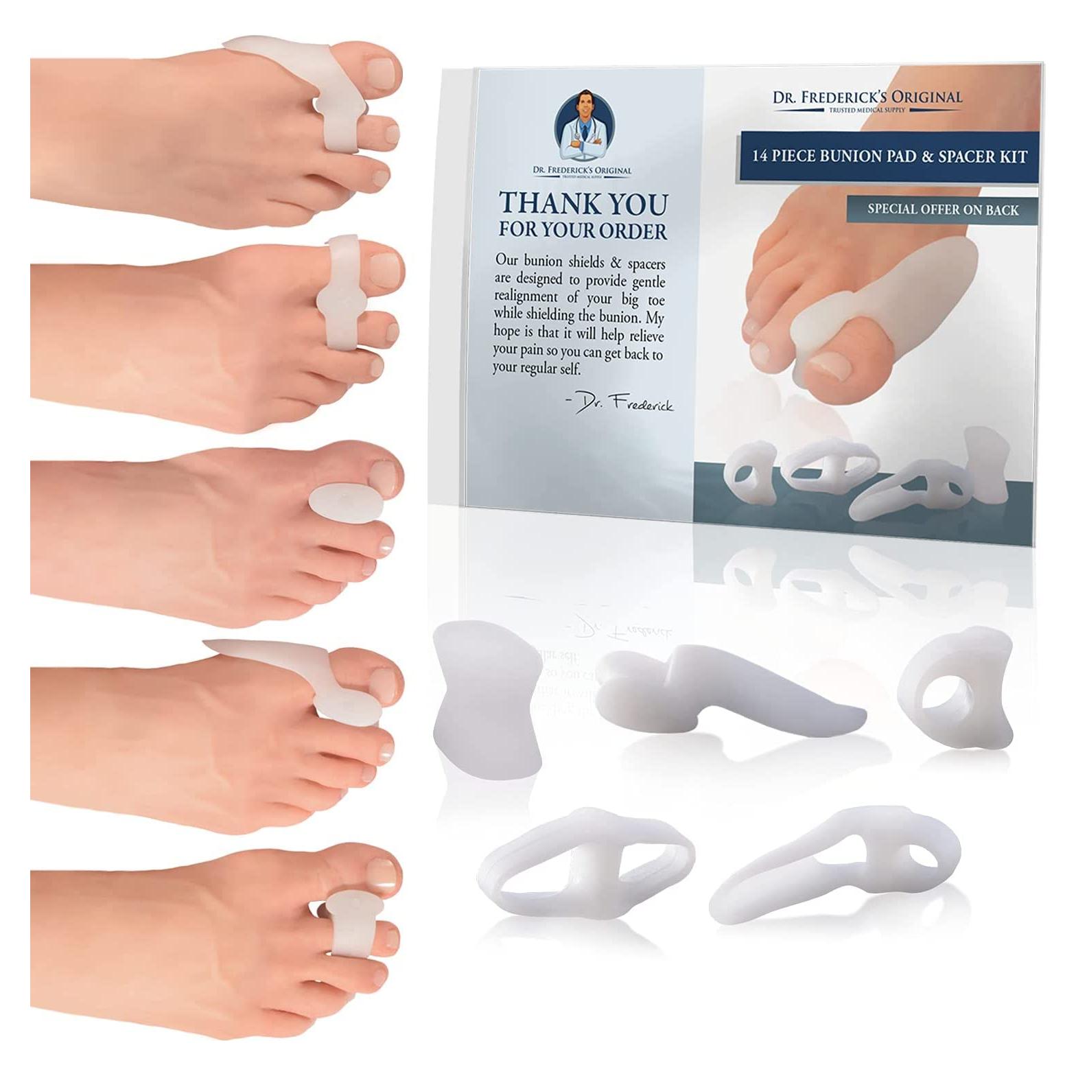 Kit Corrector de Juanetes Dr. Frederick 14 Piezas Alivio Rápido