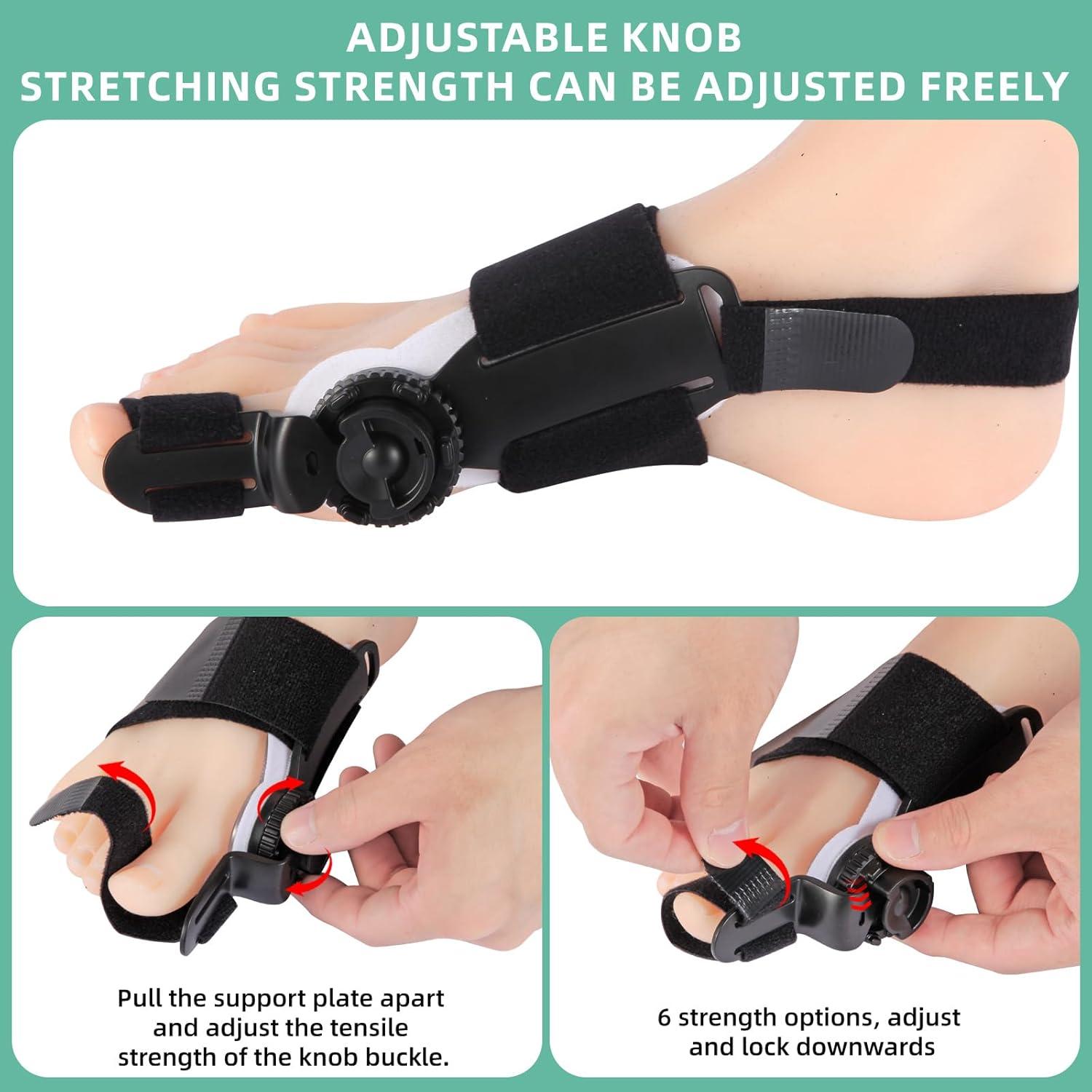 Corrector de Juanetes Ajustable FMGJKQL para Hombres y Mujeres