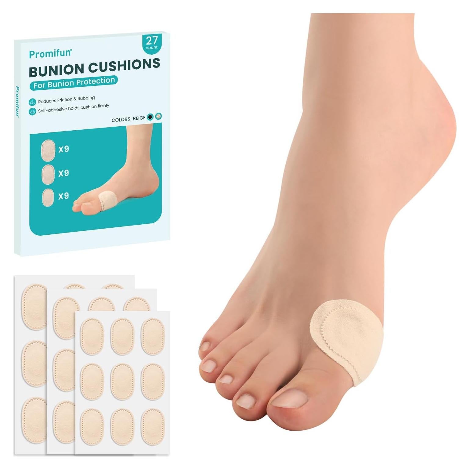 Almohadillas para Juanetes Promifun - 27 Unidades Multi-tamaño