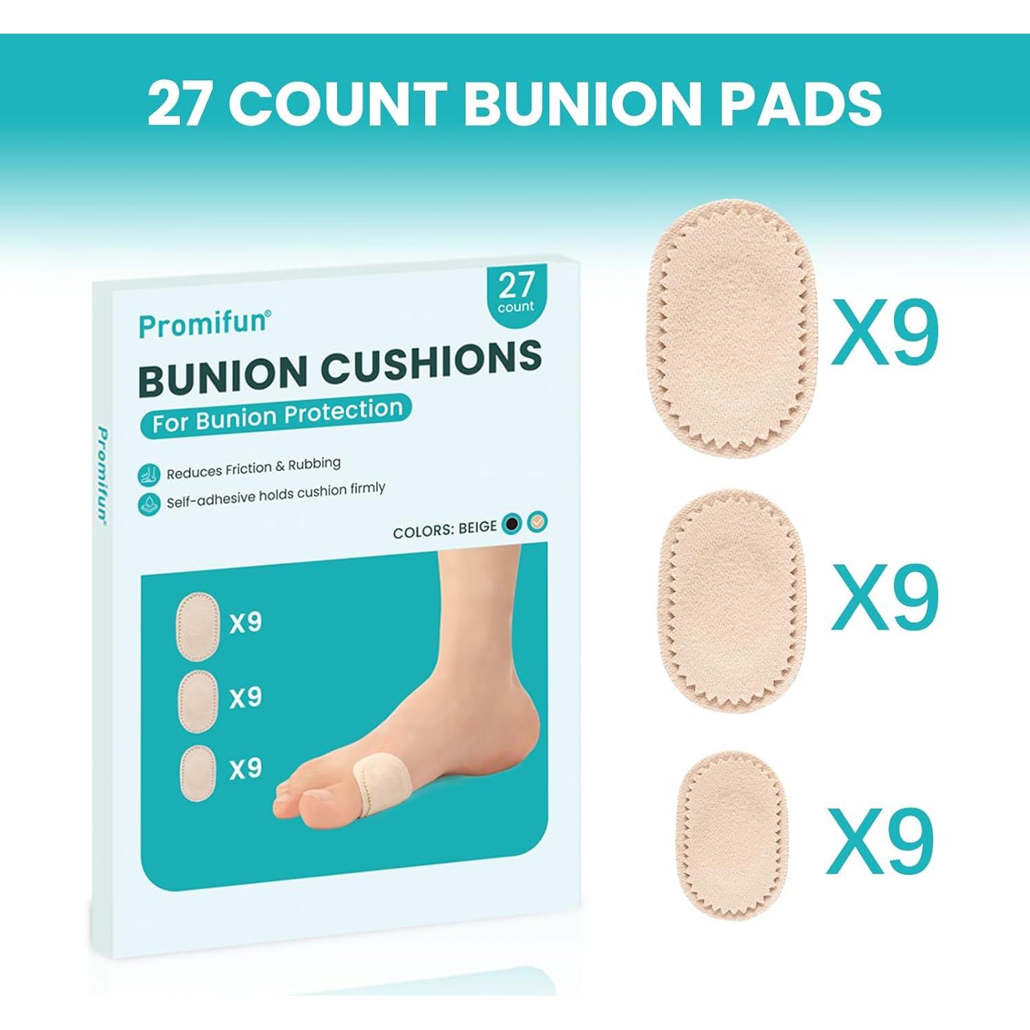 Almohadillas para Juanetes Promifun - 27 Unidades Multi-tamaño