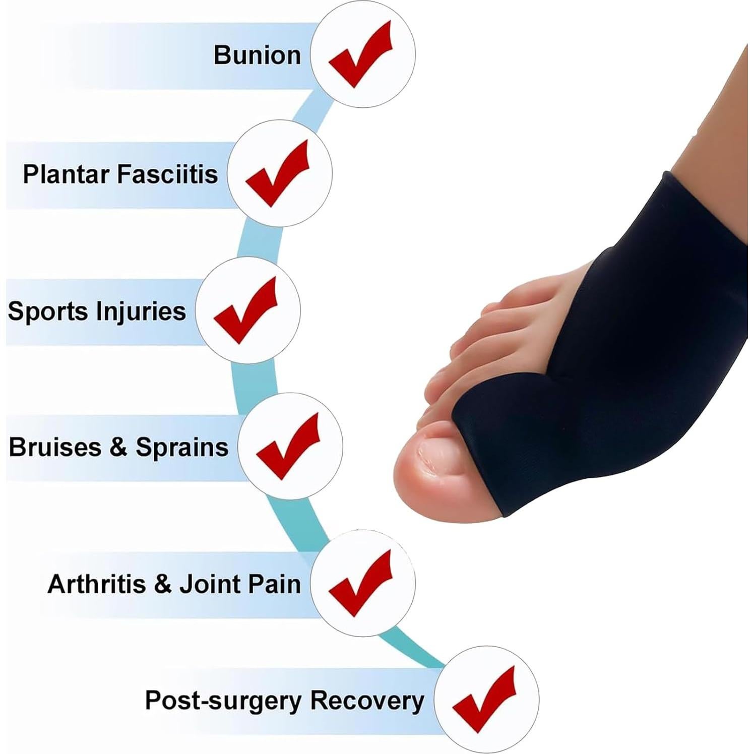 Corrector de Juanetes Hzyxgs para Alivio de Hallux Valgus