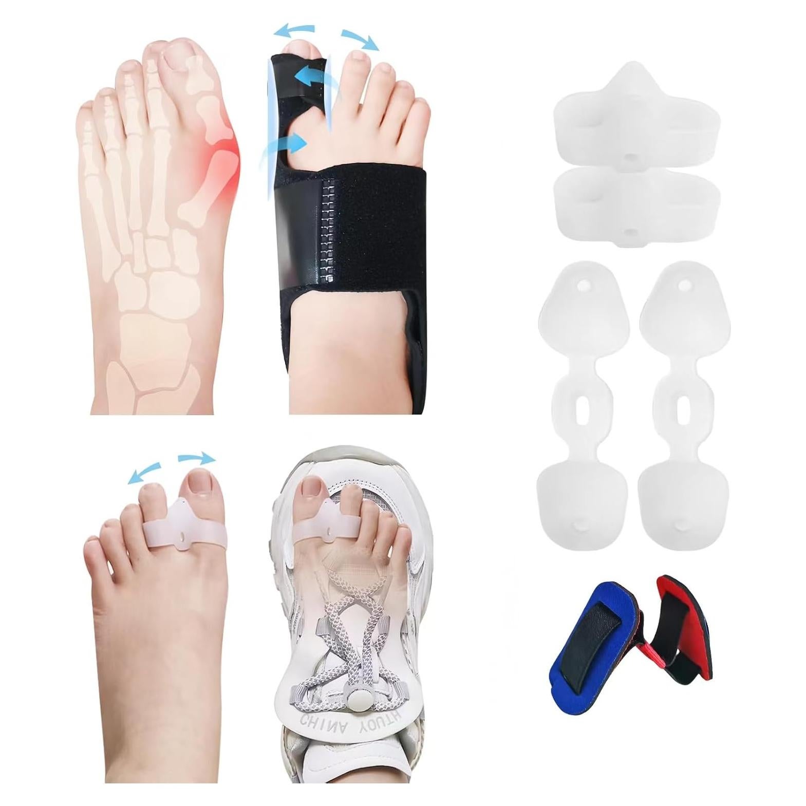 Corrector de Juanetes Pomreck con Almohadilla de Gel - 2 Piezas