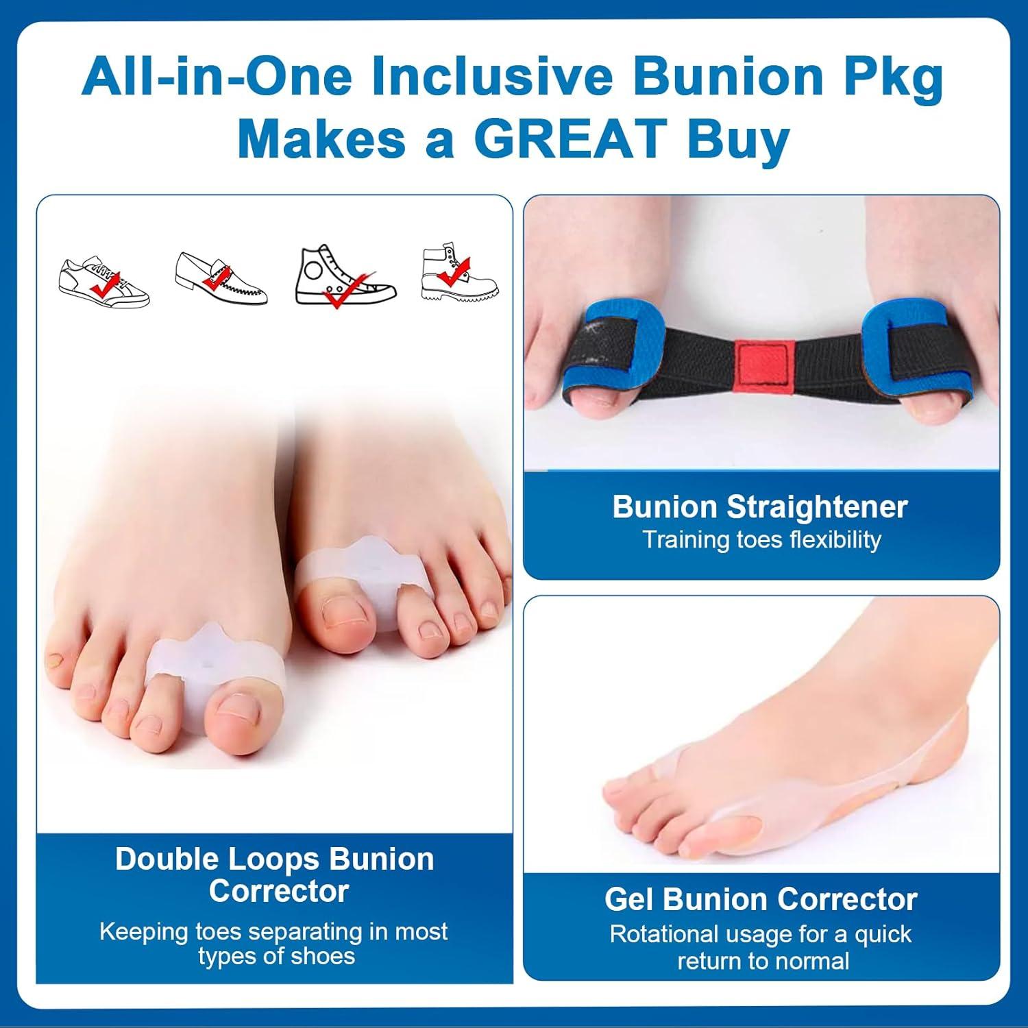 Corrector de Juanetes Pomreck con Almohadilla de Gel - 2 Piezas