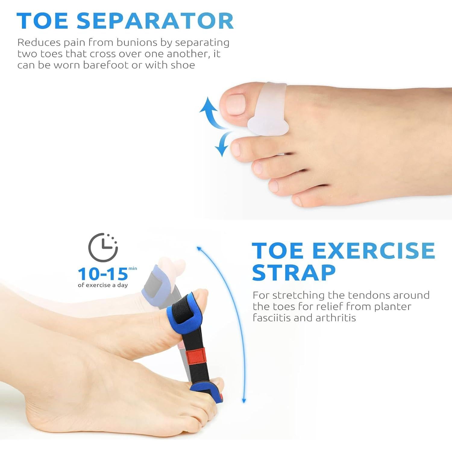 Kit Corrector de Juanetes Wohu 7 Piezas Unisex Alivio Dolor