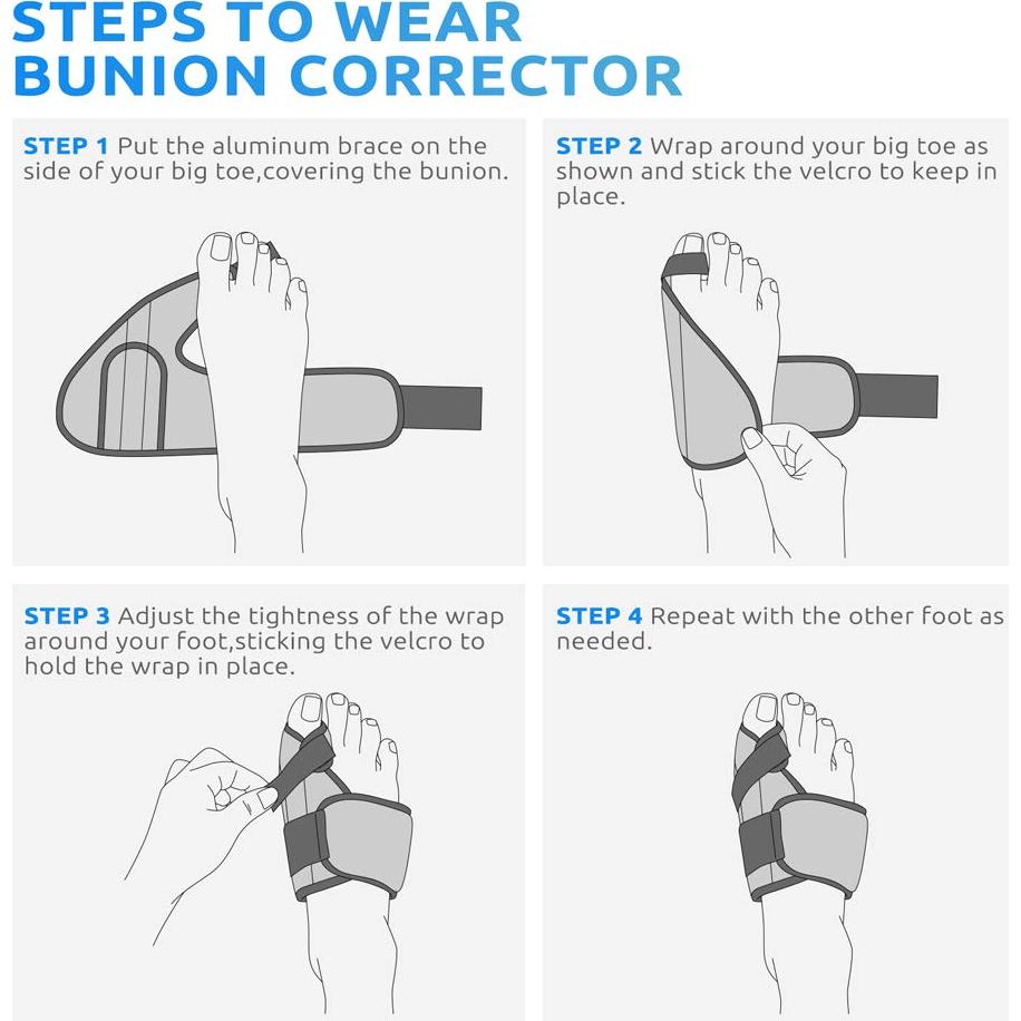 Kit Corrector de Juanetes Wohu 7 Piezas Unisex Alivio Dolor