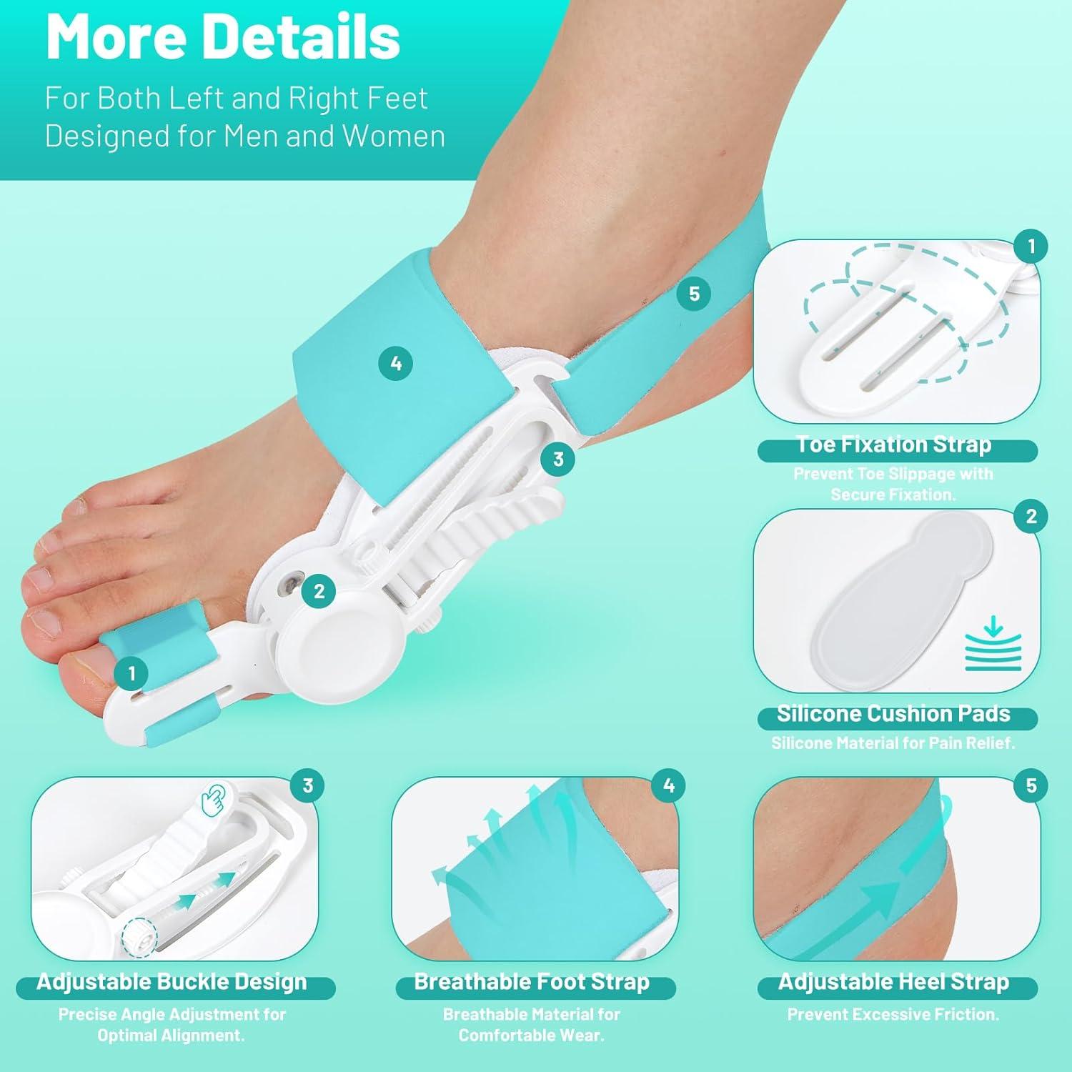 Corrector de Juanetes QDAVE Ajustable para Hombres y Mujeres