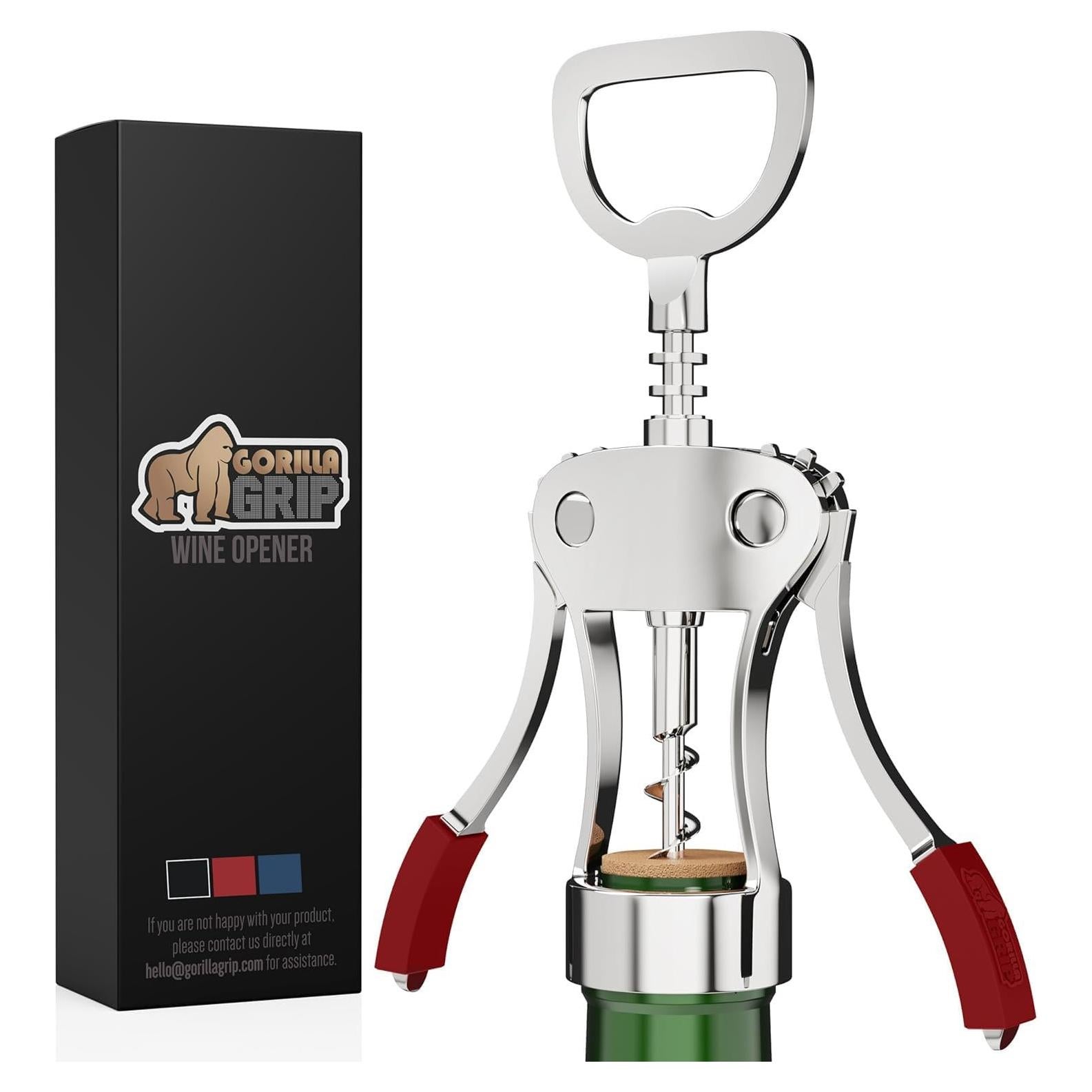 Sacacorchos Ergonómico GORILLA GRIP Rojo Multifuncional