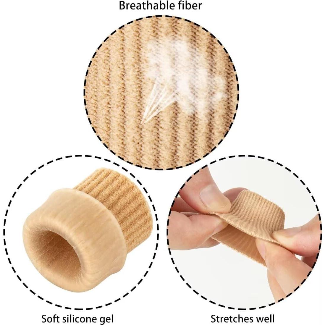 Protectores de Dedos de Gel YEAJOIN - 42PCS Almohadillas para Callos