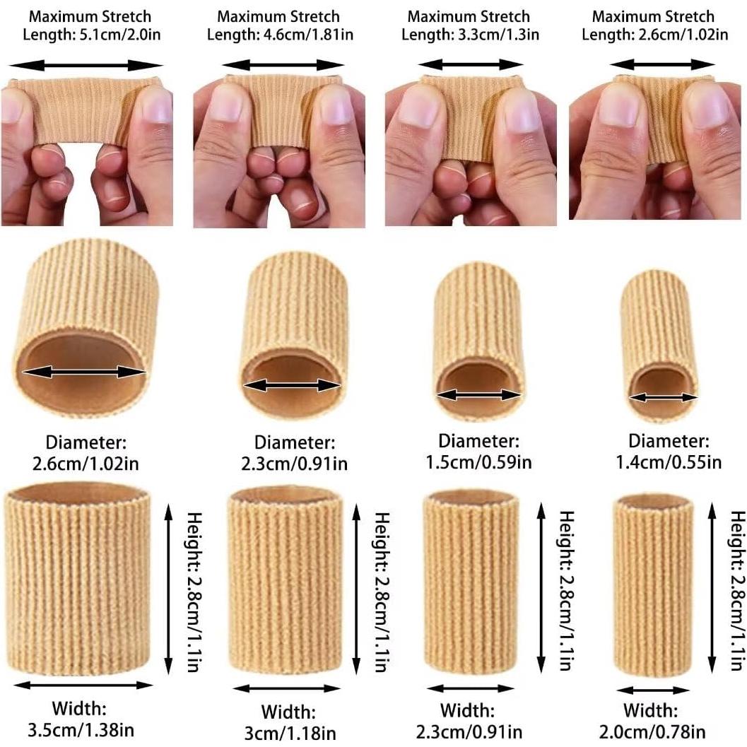 Protectores de Dedos de Gel YEAJOIN - 42PCS Almohadillas para Callos