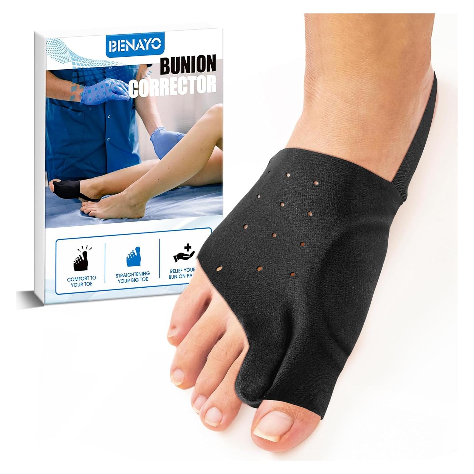 Corrector de Juanetes BENAYO XL Negro para Hombres 10-13