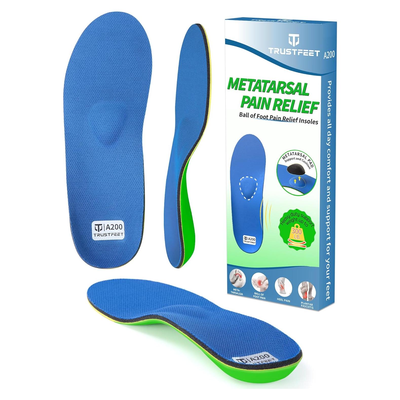 Plantillas Ortopédicas Trustfeet para Alivio Metatarsalgia 24cm