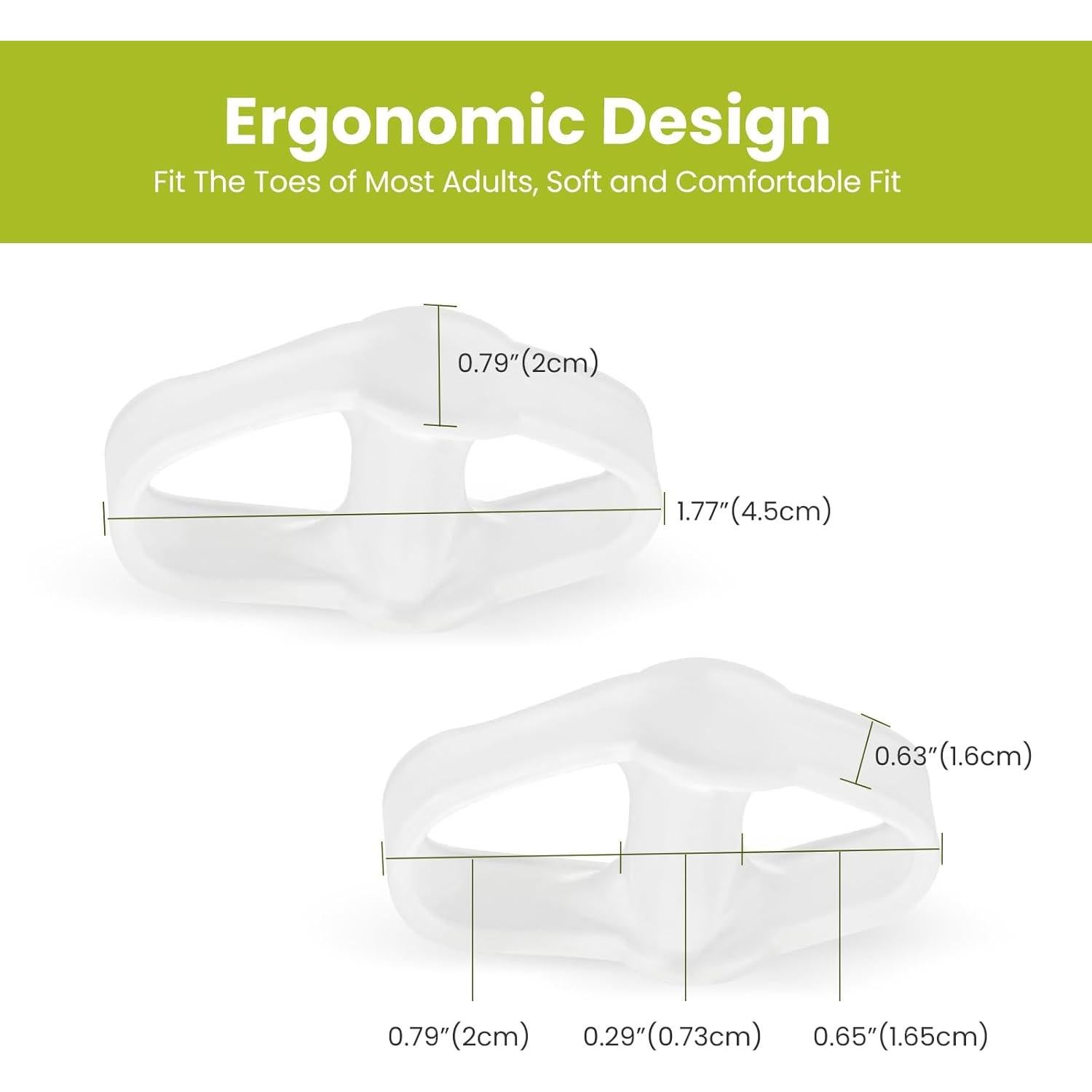 Separadores de Dedos Bukihome para Juanetes - 8 Piezas