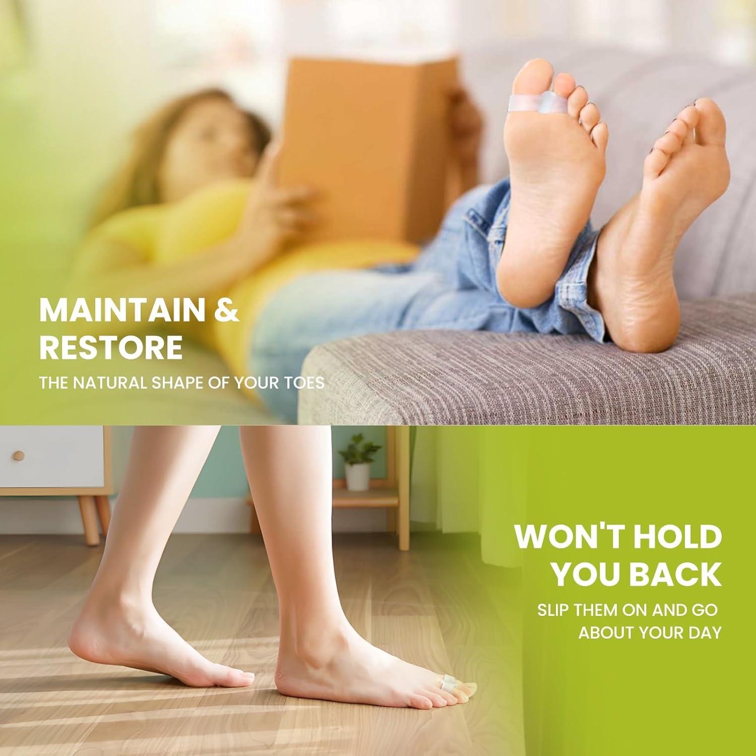 Separadores de Dedos Bukihome para Juanetes - 8 Piezas