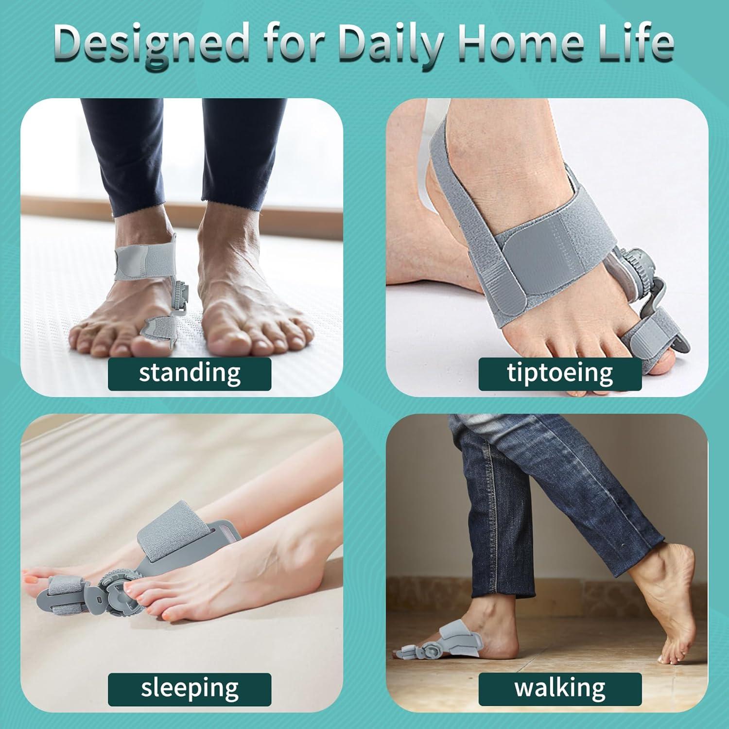 Corrector de Juanetes Ajustable Veook Gris para Pies