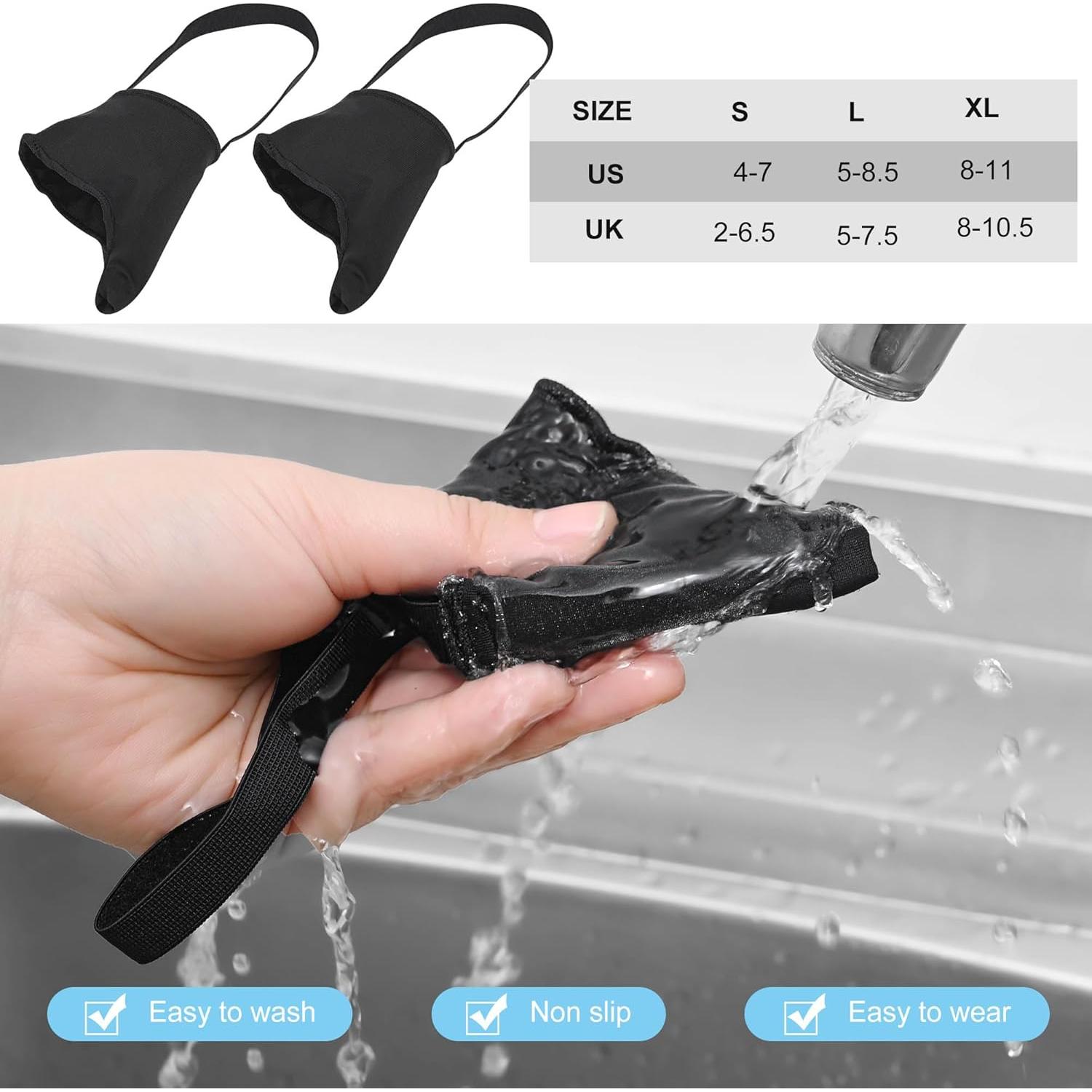 Corrector de Bunionete DYKOOK XL Negro con Almohadillas de Gel