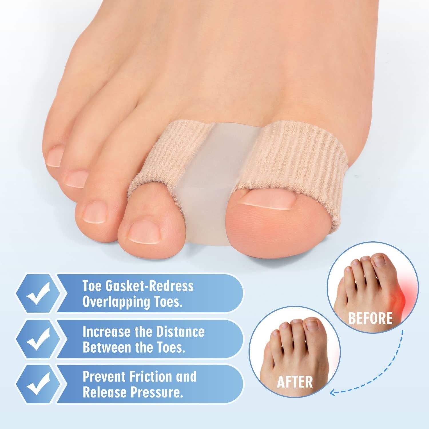 Separadores de Dedos del Pie Kimihome 4 PCS Gel Transpirable