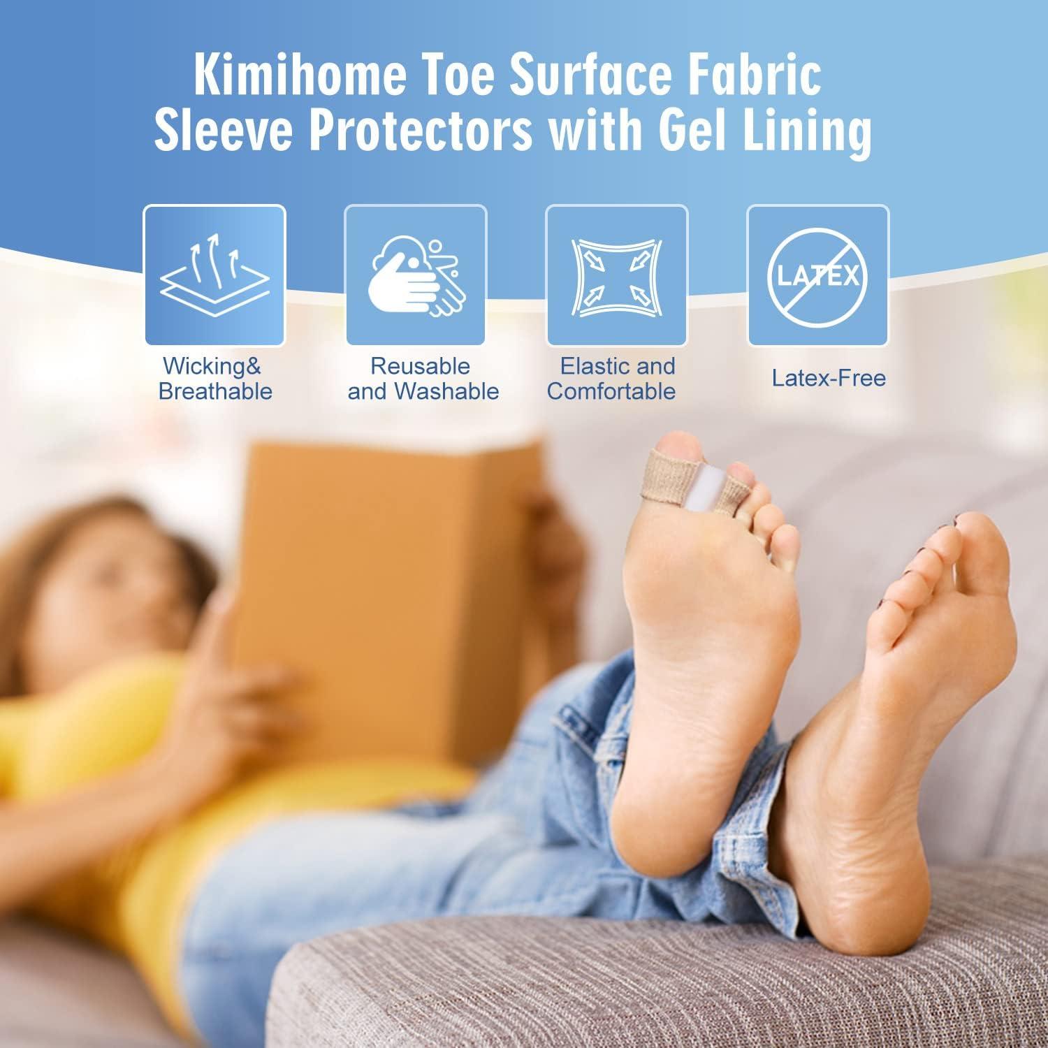 Separadores de Dedos del Pie Kimihome 4 PCS Gel Transpirable
