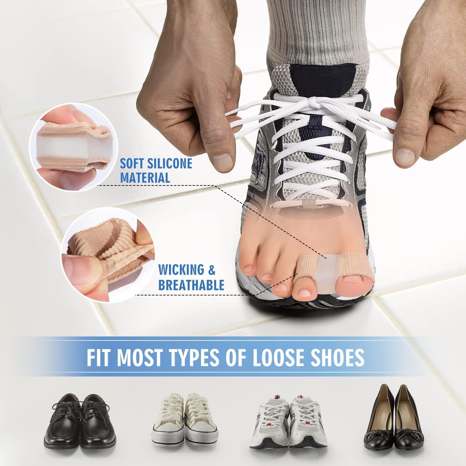 Separadores de Dedos del Pie Kimihome 4 PCS Gel Transpirable