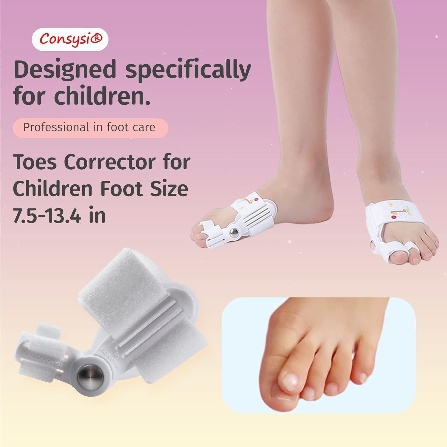 Corrector de Juanetes para Niños CONSYSI - Férula Ajustable