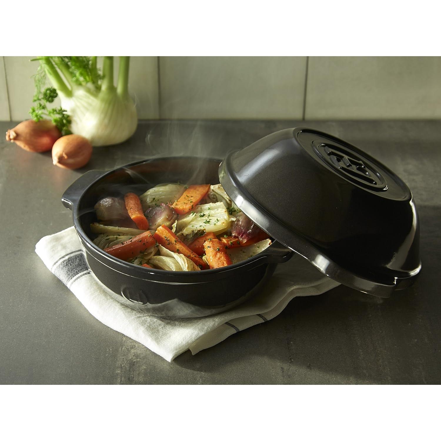 Olla de Papas Emile Henry 2L Cerámica Burdeos