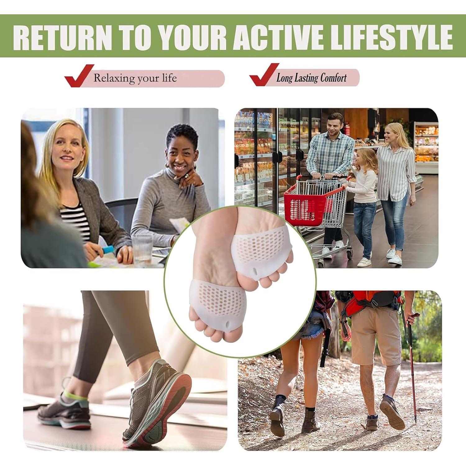 Separadores de Dedos de Silicona Weraeraw - 2 Paquetes