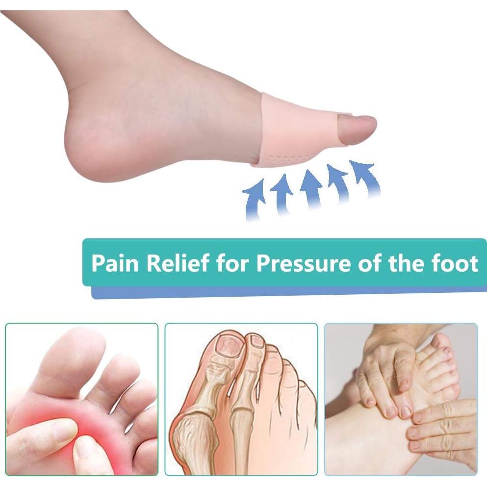 Almohadillas Metatarsales JUMPOW 2 Pares Rosa Alivio Dolor