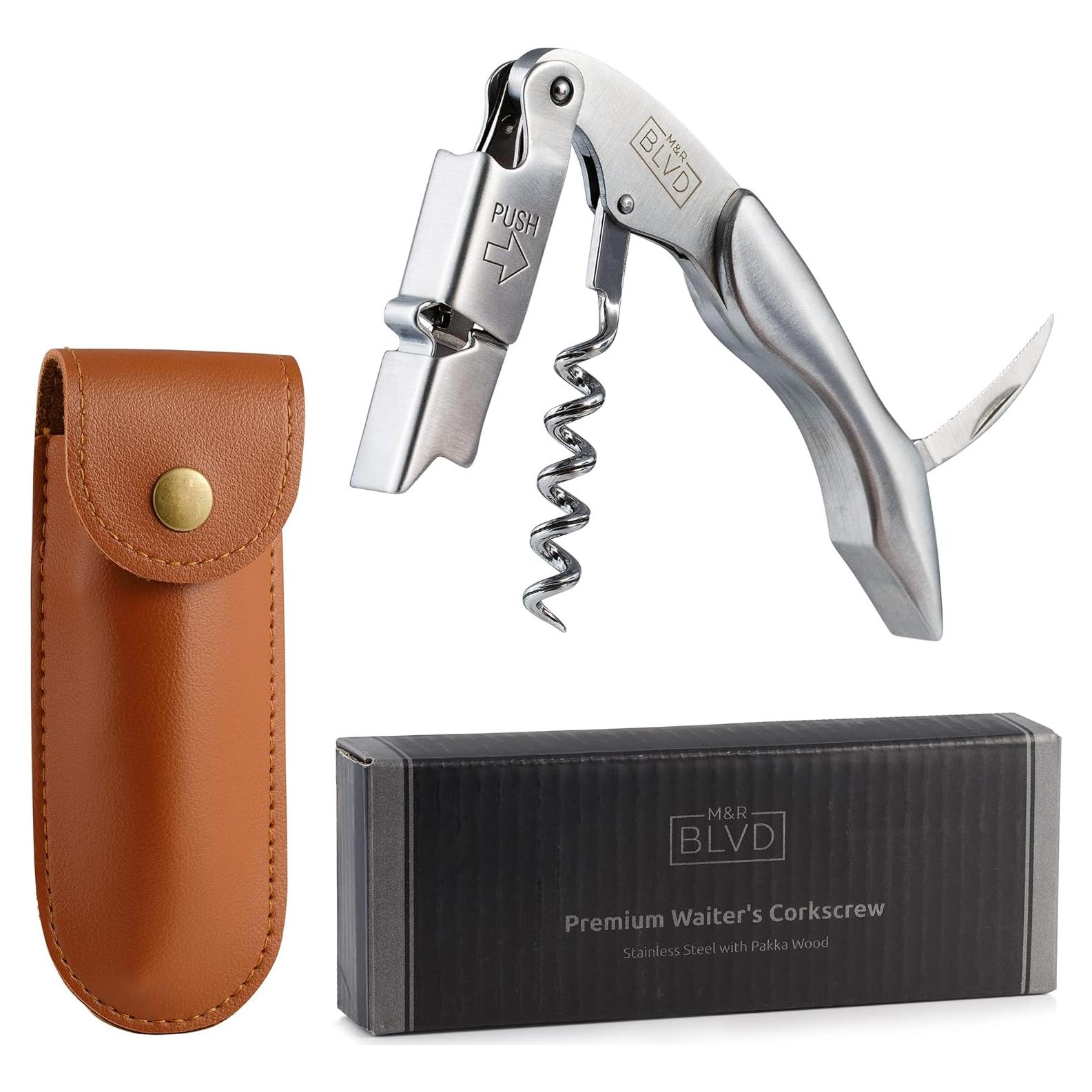 Sacacorchos de Camarero M&R Blvd - Acero Inoxidable Profesional