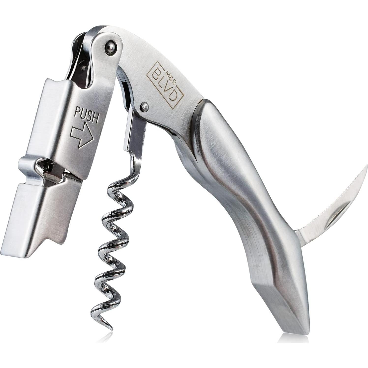 Sacacorchos de Camarero M&R Blvd - Acero Inoxidable Profesional