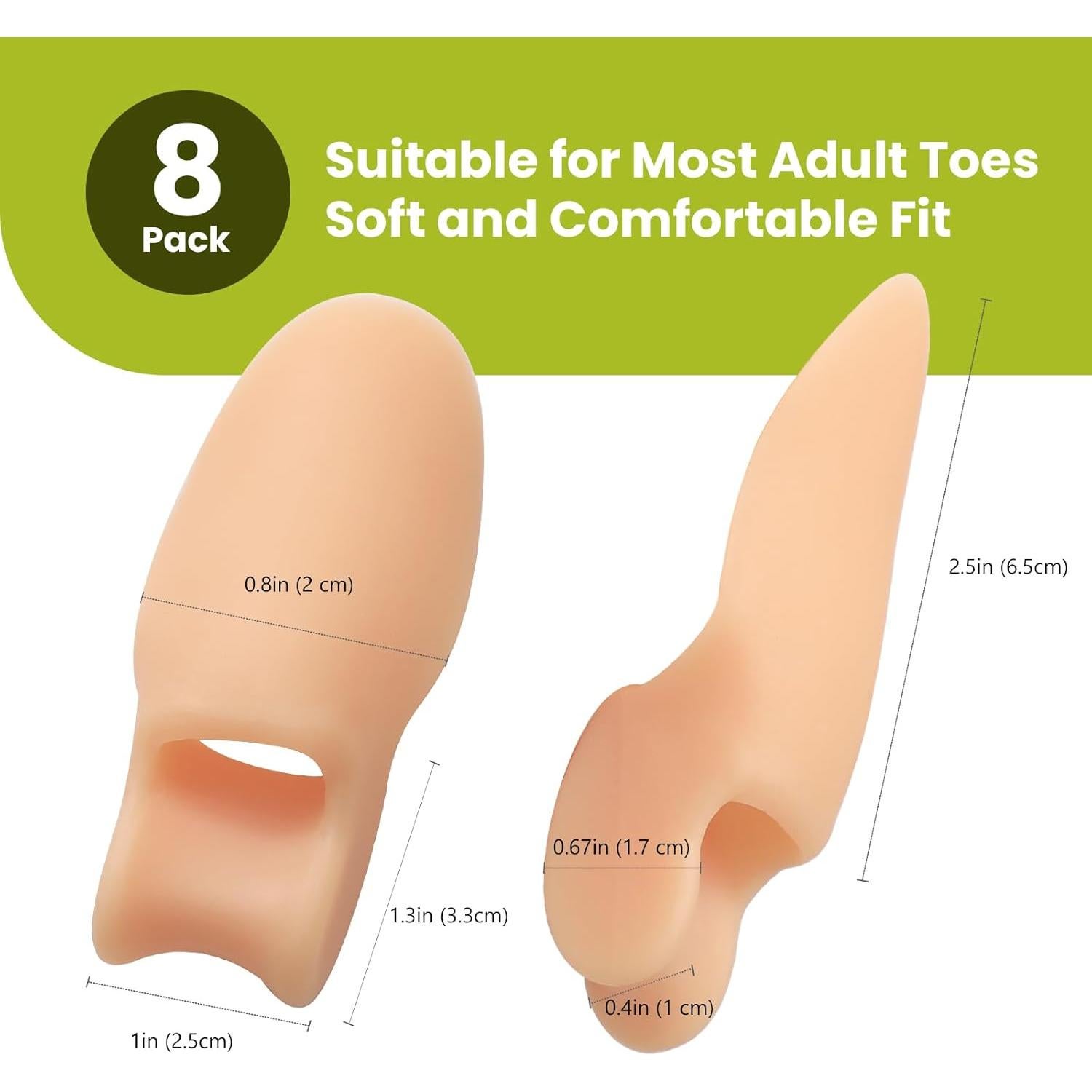 Almohadillas Correctoras para Juanetes Bukihome - 8 Piezas