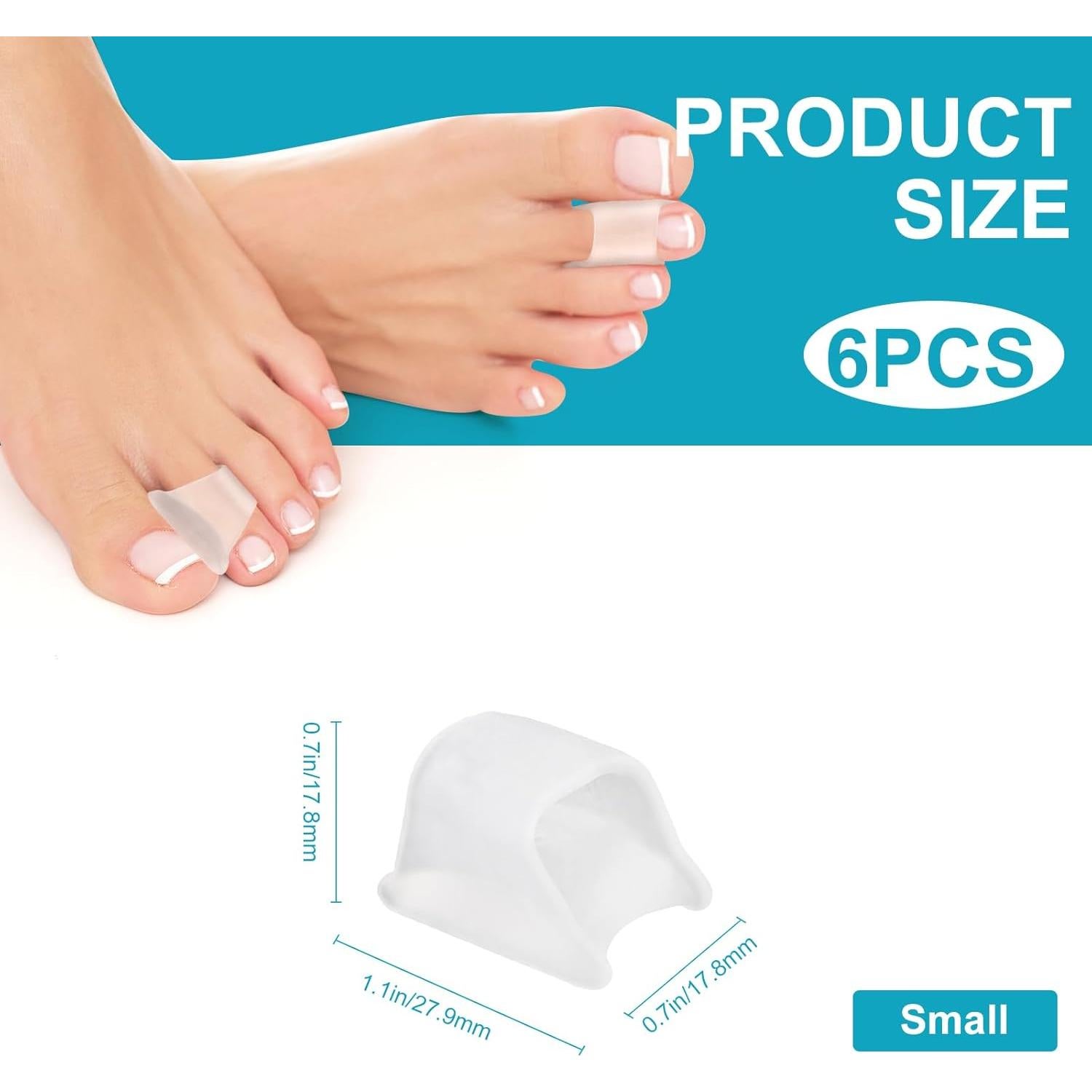 6 Piezas Corrector de Dedo en Martillo Sopoloray Pequeño